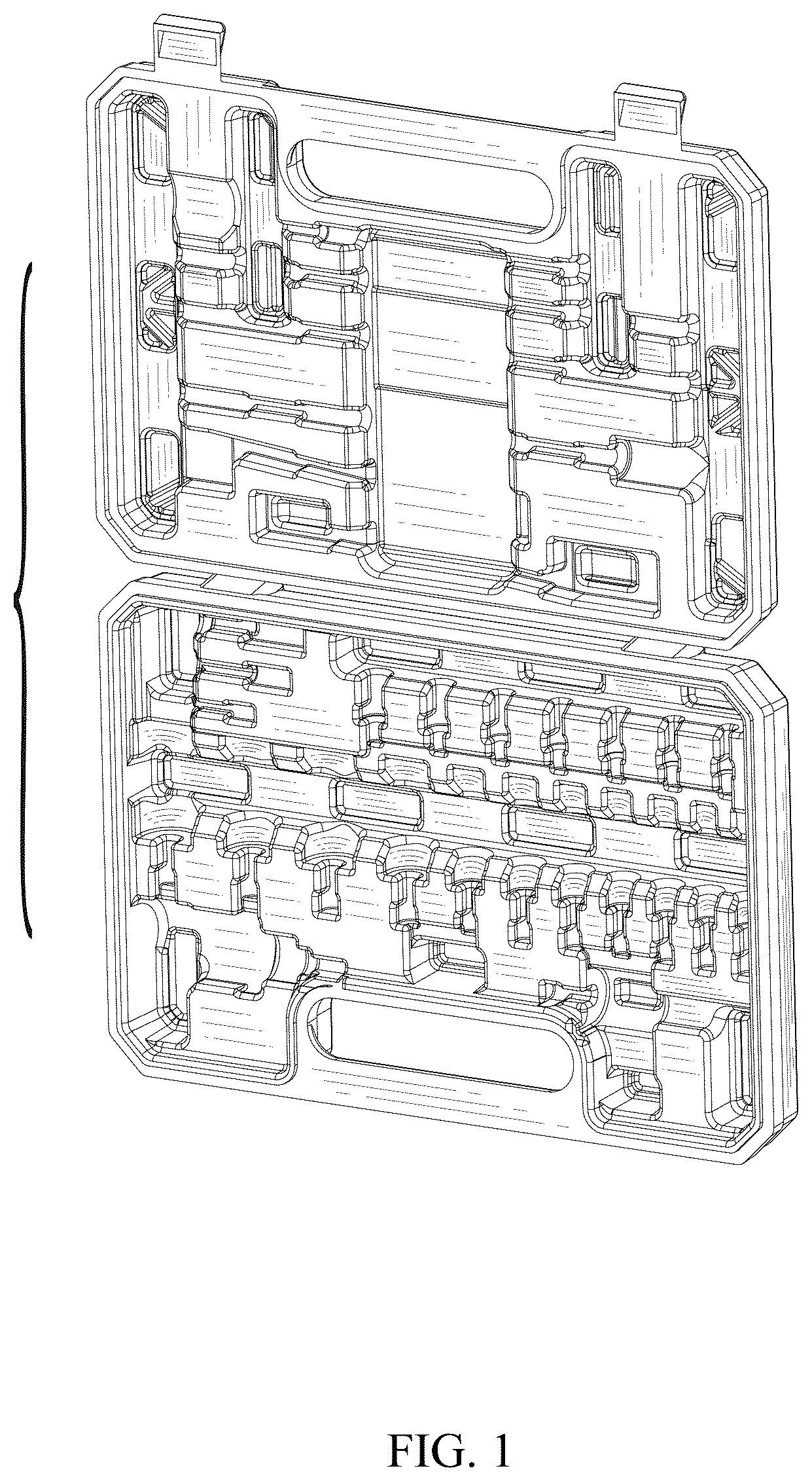 Patent USD1077468 Figure 1 – Toolbox