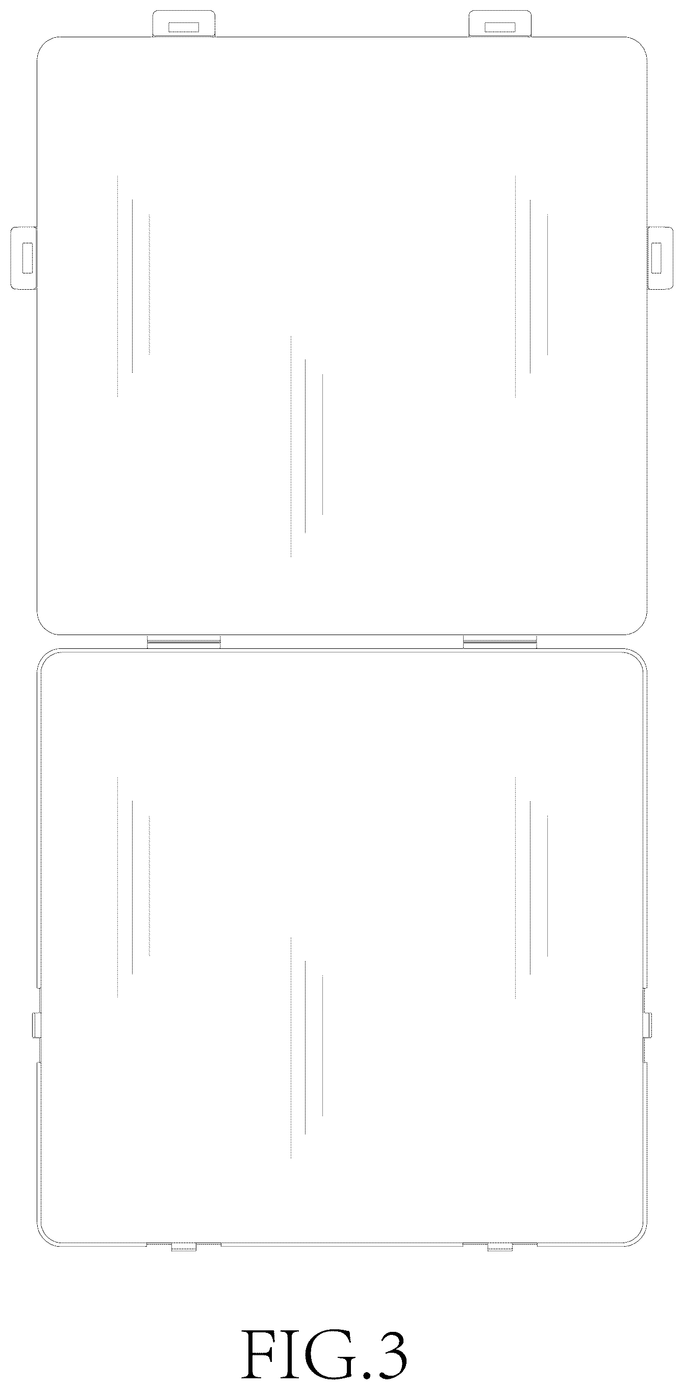 Patent USD1077471 Figure 3 – Storage box