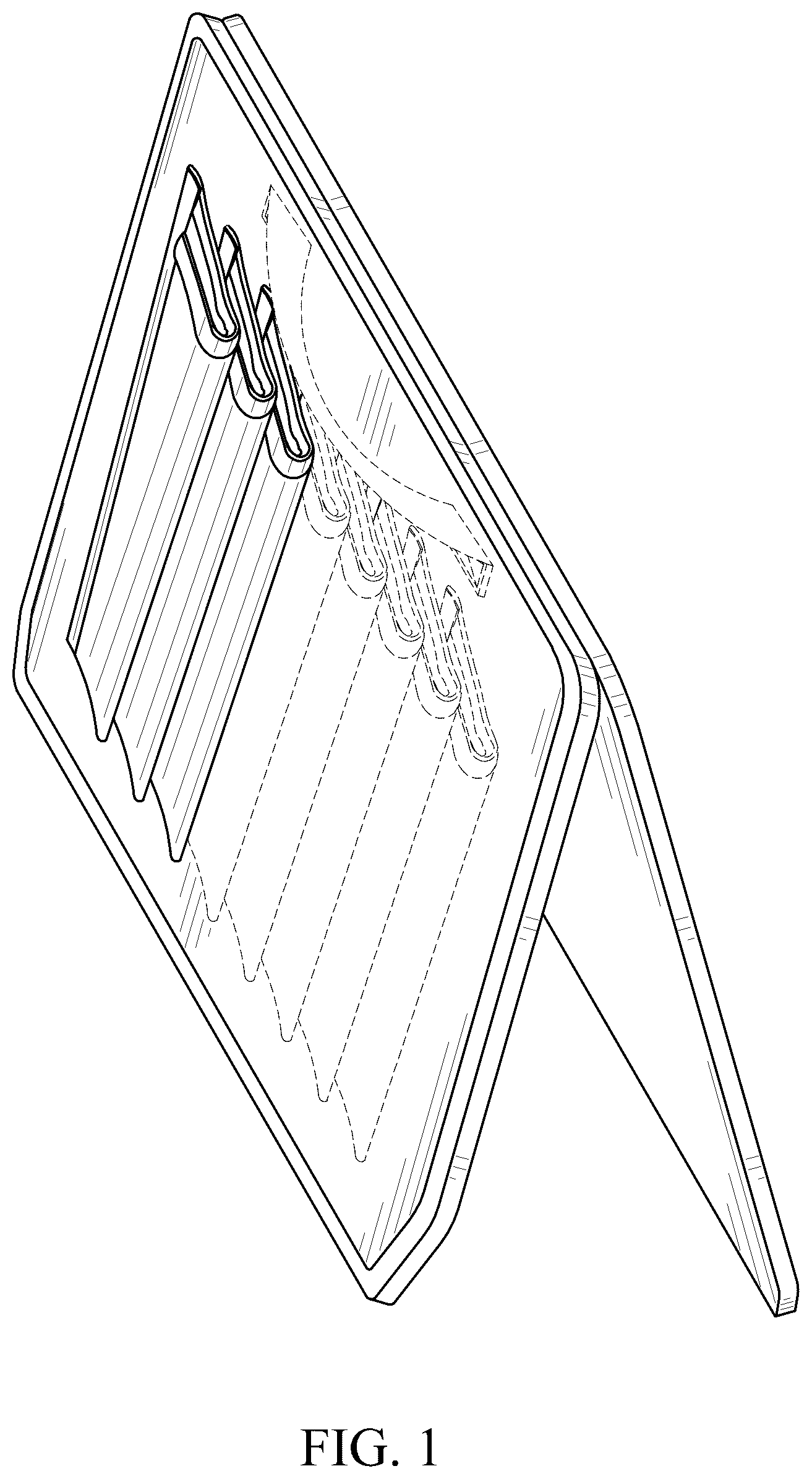 Patent USD1077472 Figure 1 – Collapsible pallet