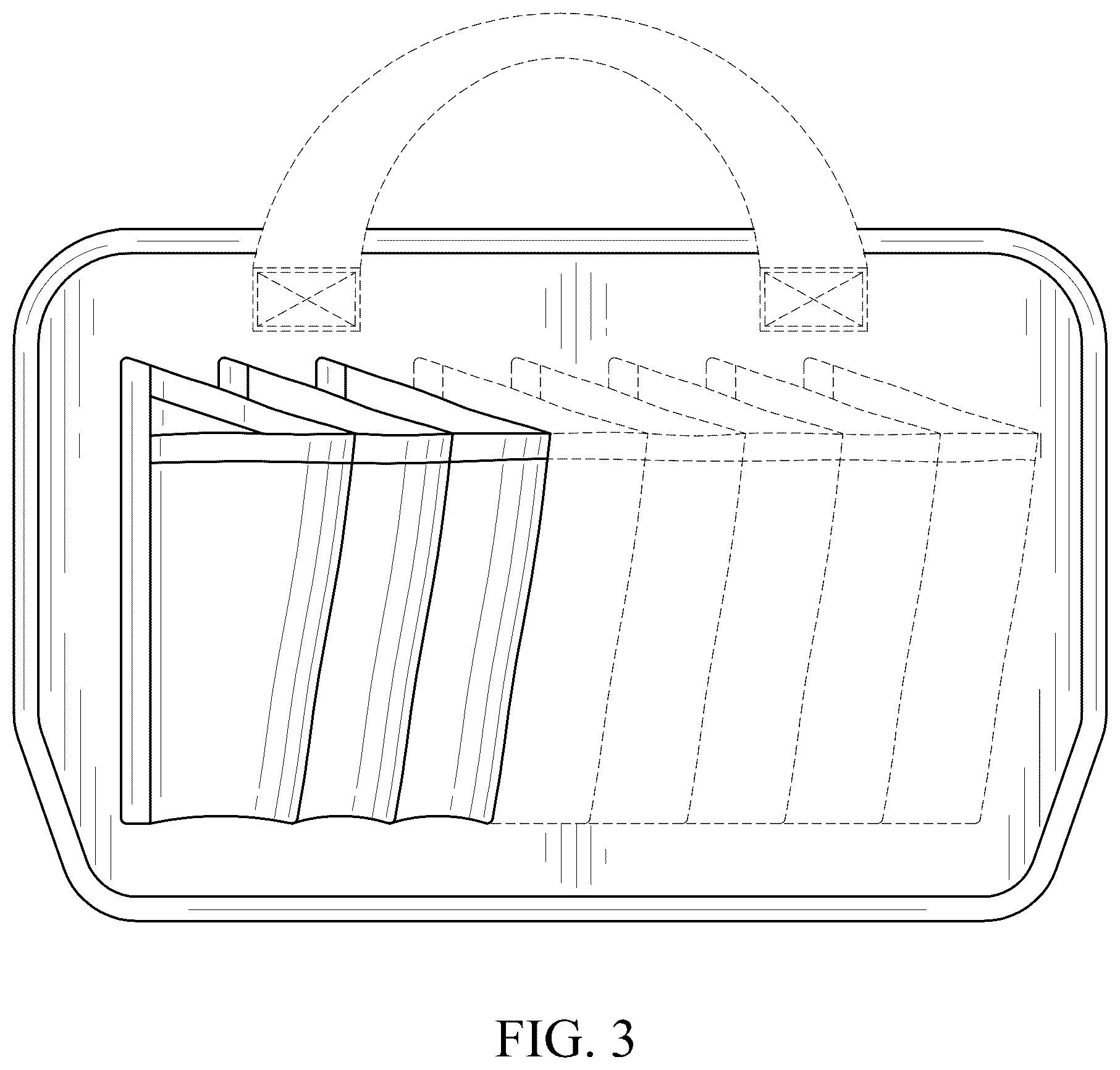 Patent USD1077472 Figure 3 – Collapsible pallet