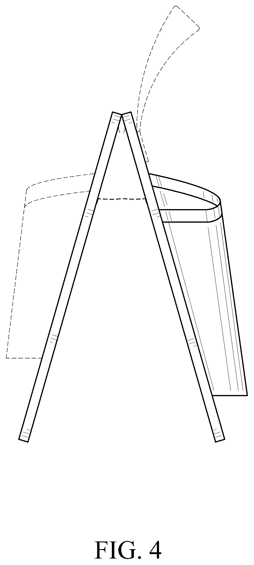 Patent USD1077472 Figure 4 – Collapsible pallet