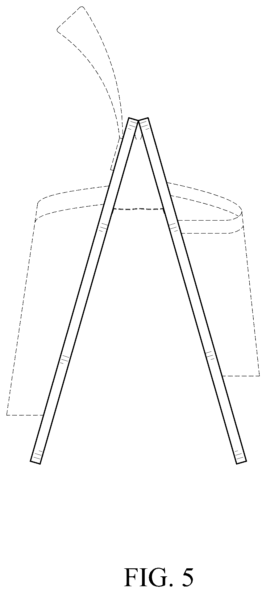 Patent USD1077472 Figure 5 – Collapsible pallet