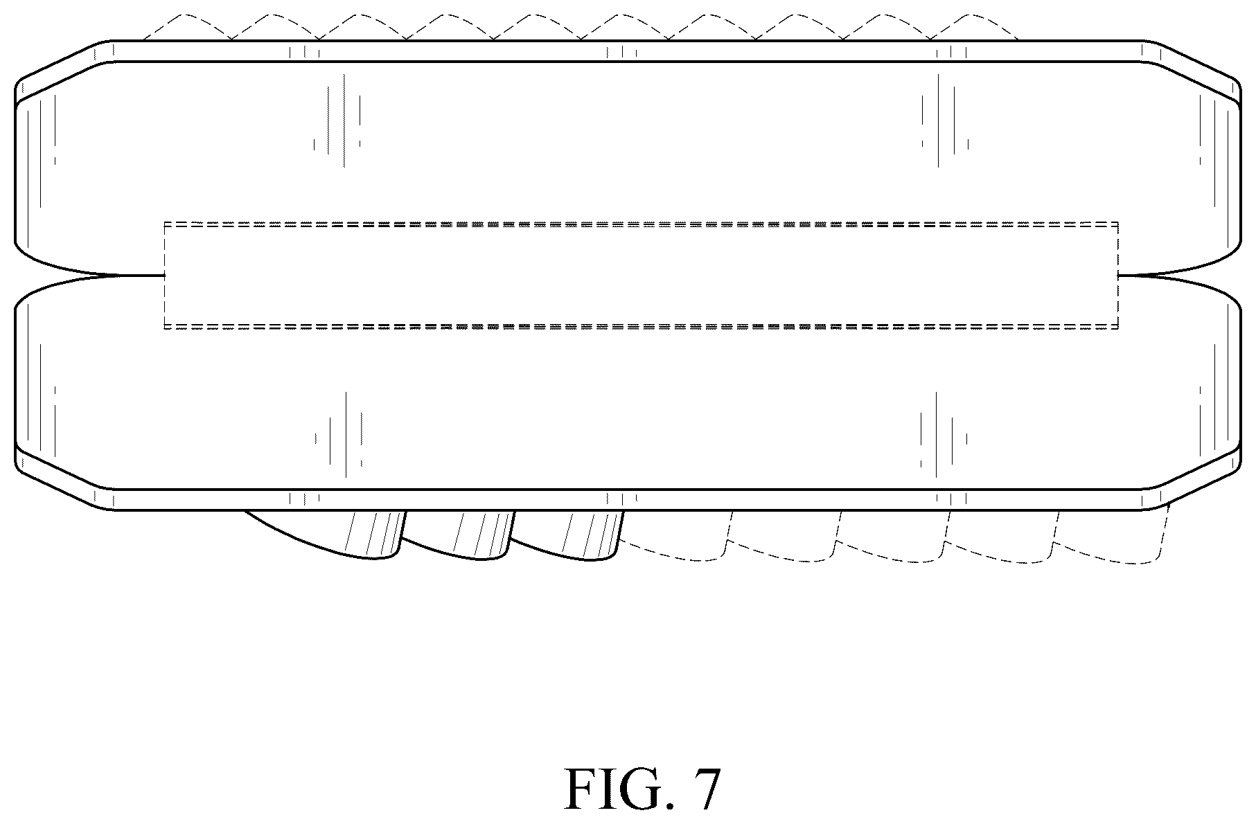 Patent USD1077472 Figure 7 – Collapsible pallet