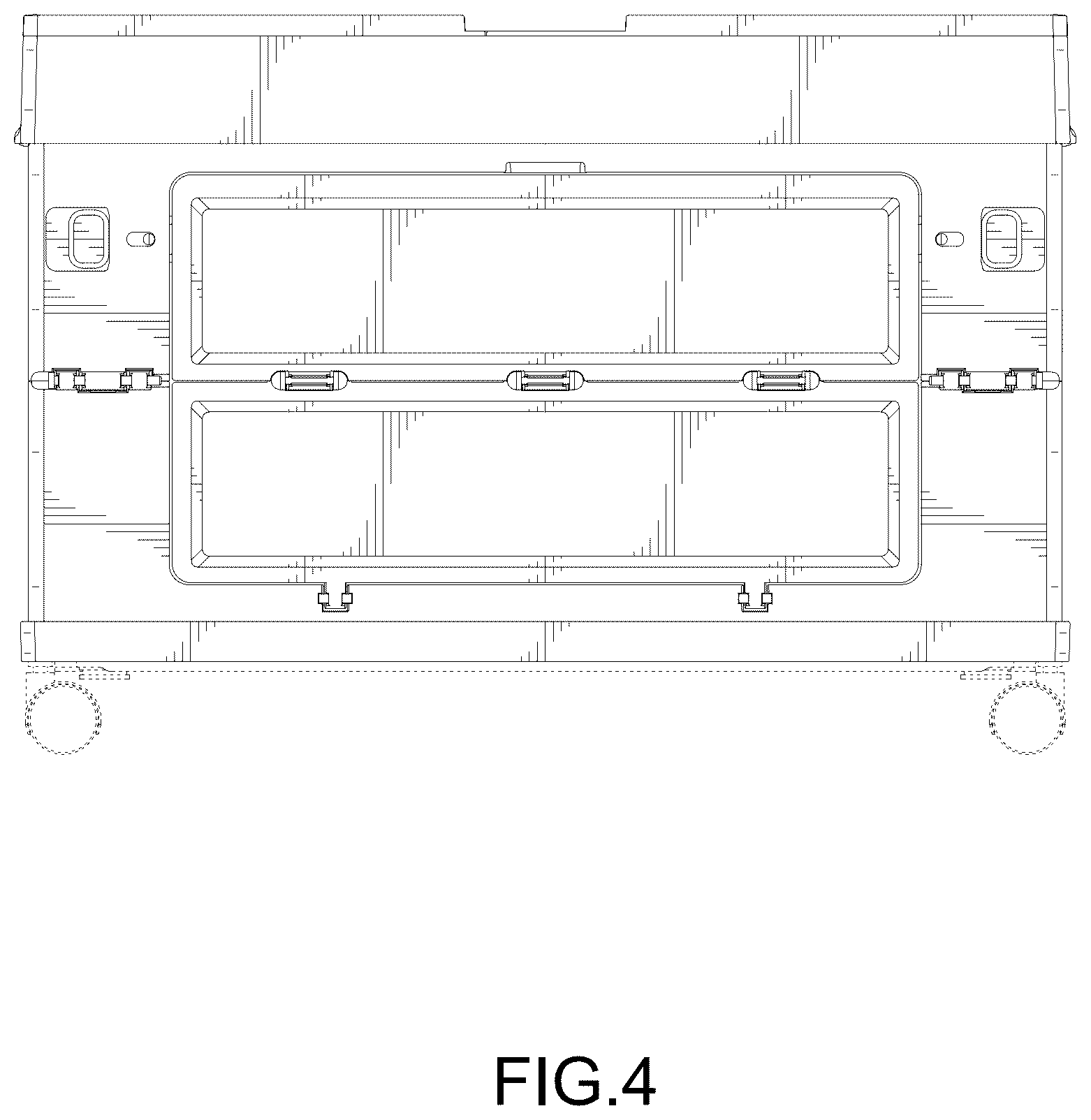 Patent USD1077473 Figure 4 – Foldable box