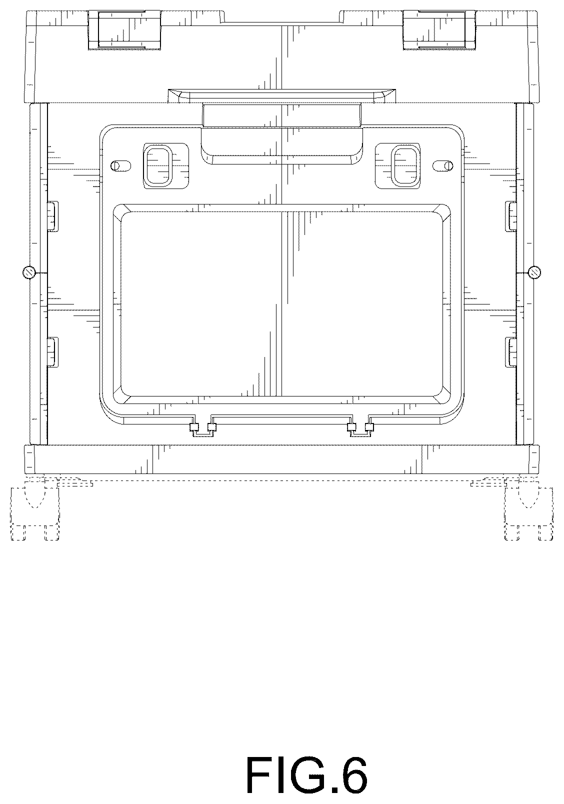 Patent USD1077473 Figure 6 – Foldable box