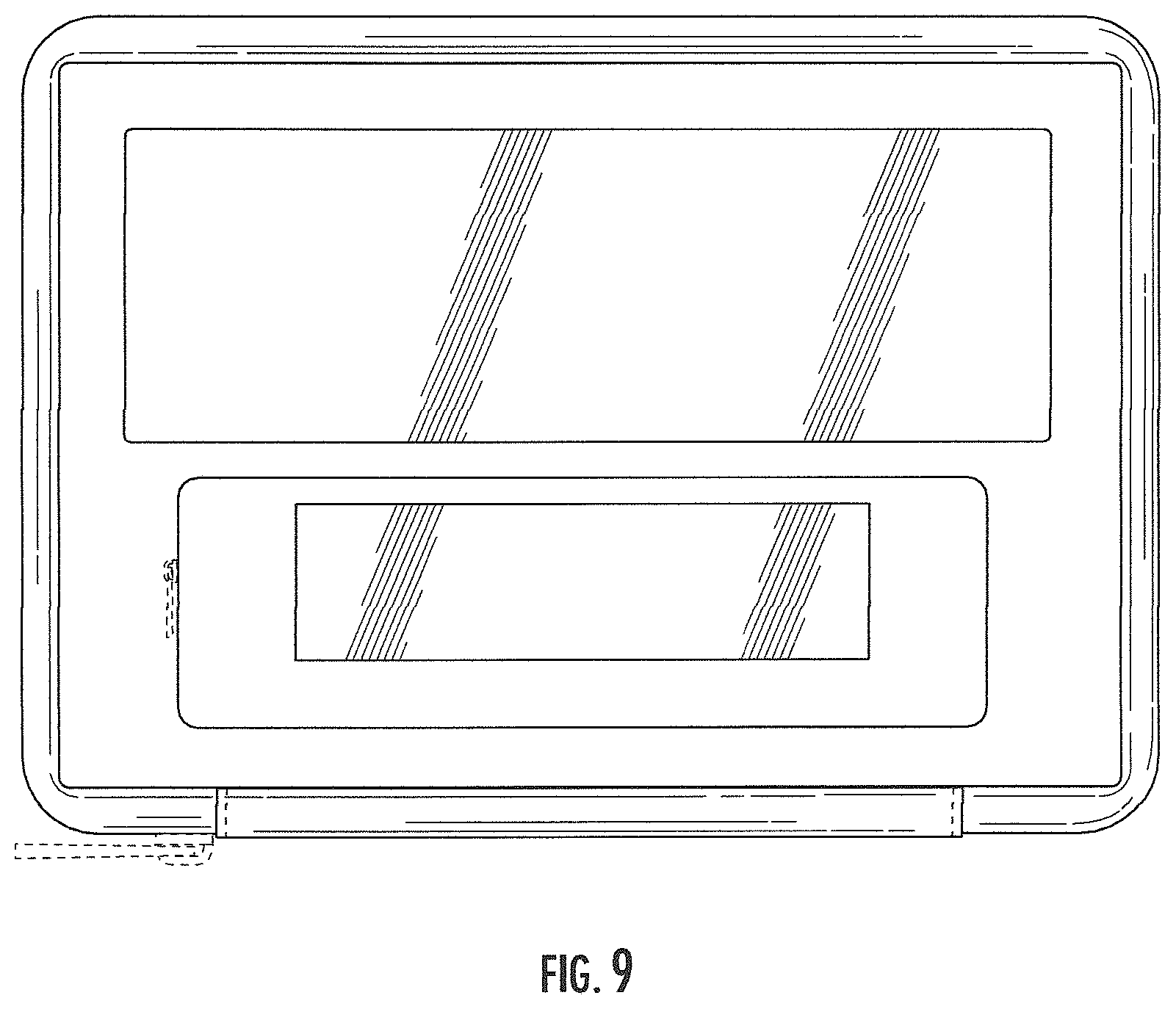 Patent USD1077474 Figure 7 – Luggage pouch with pockets