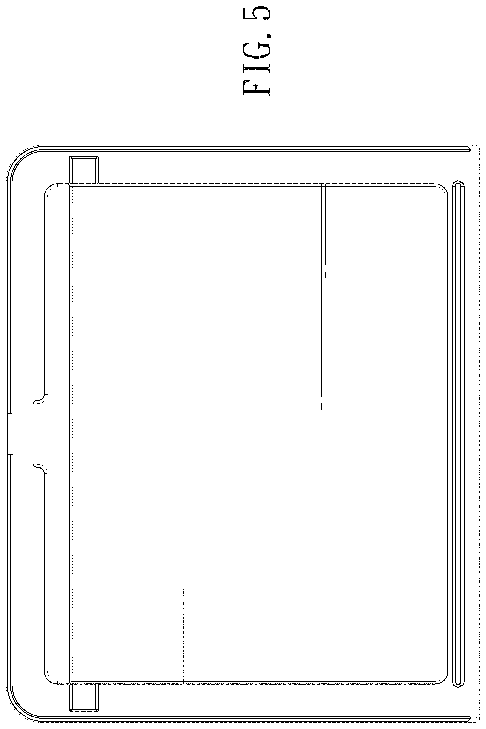 Patent USD1077476 Figure 5 – Lid of storage box