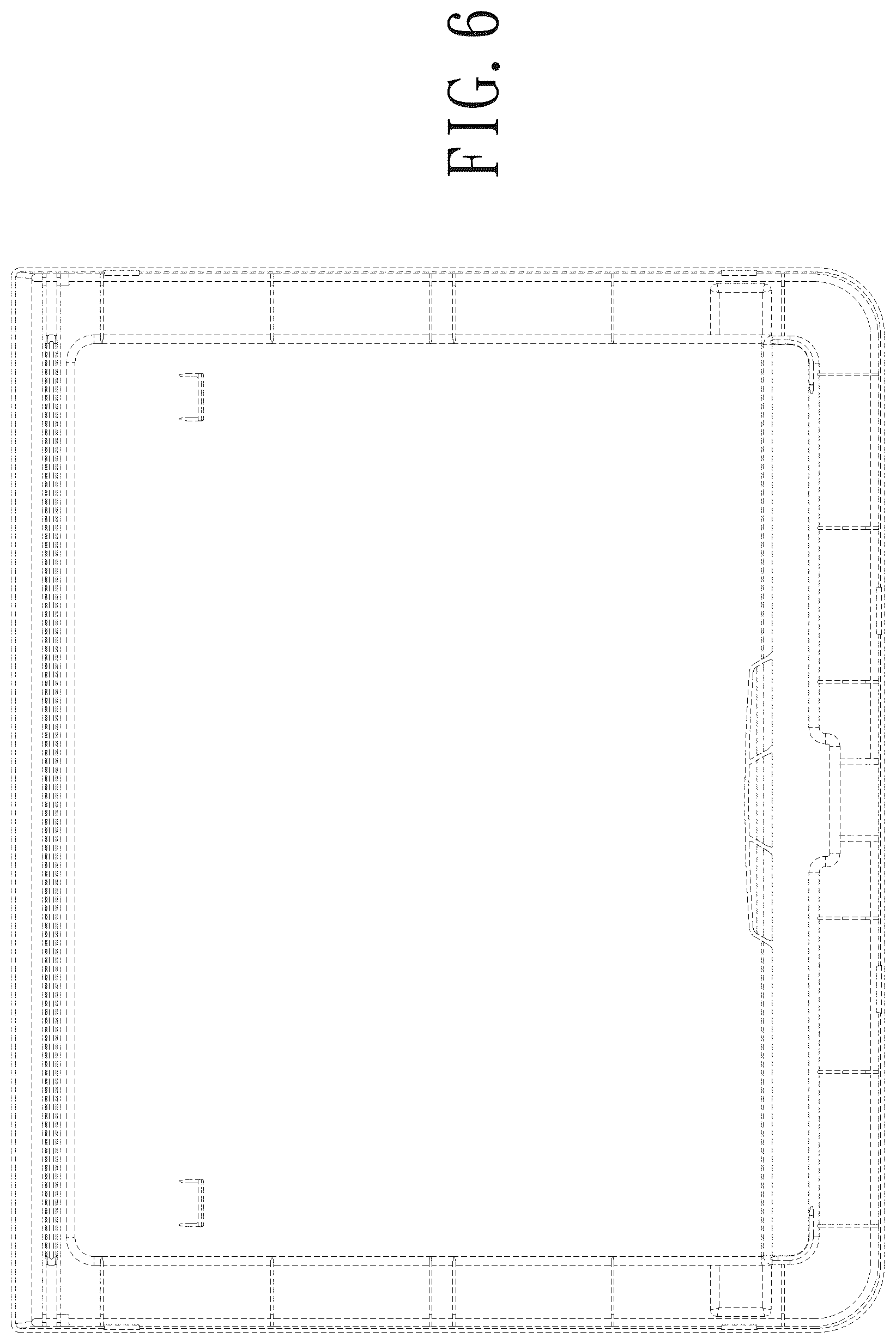 Patent USD1077476 Figure 6 – Lid of storage box