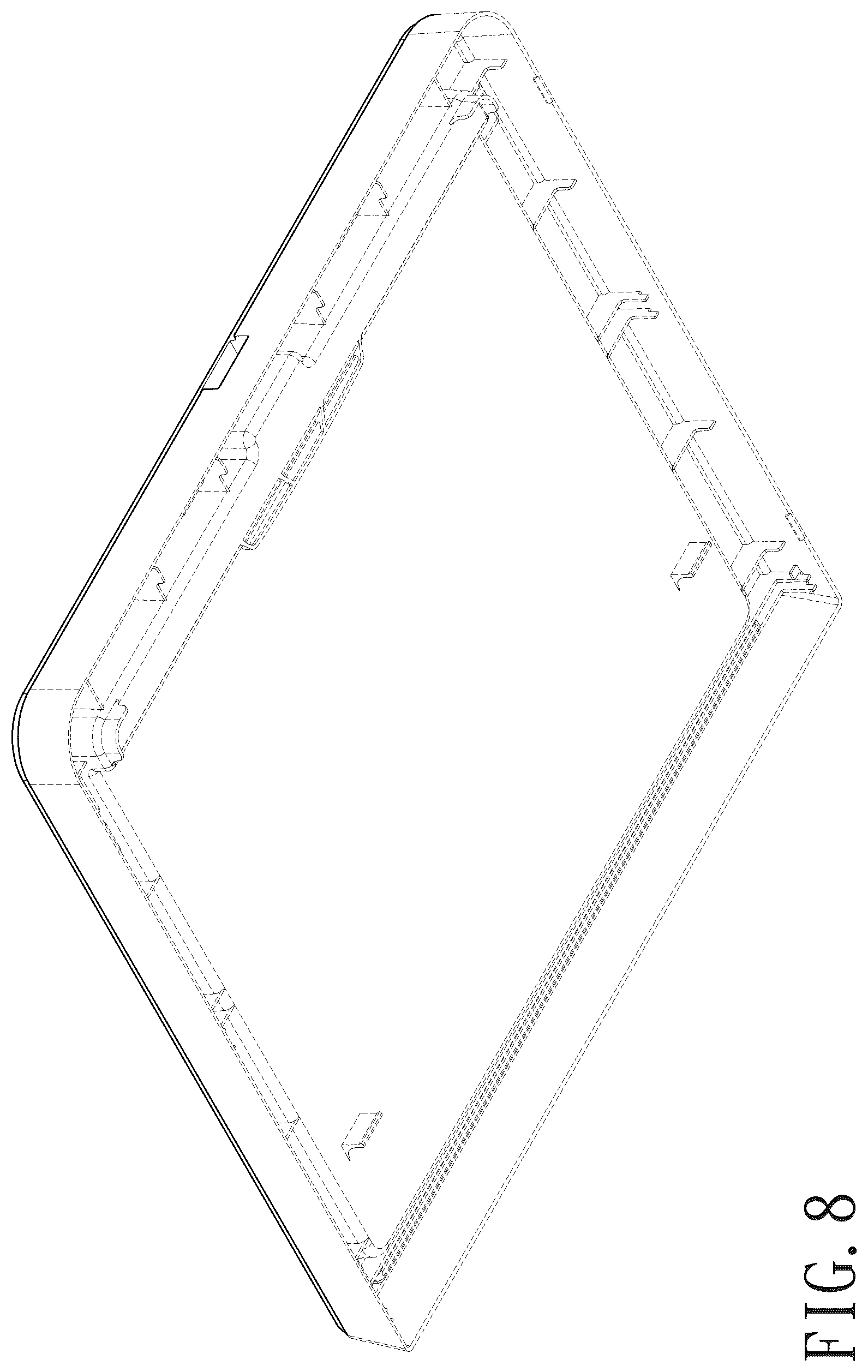 Patent USD1077476 Figure 8 – Lid of storage box