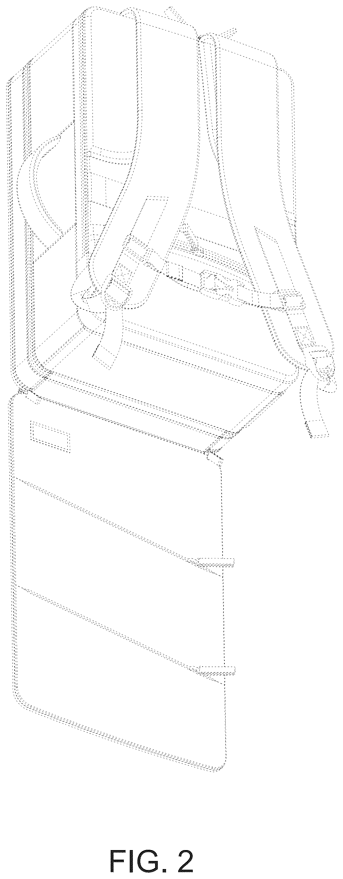 Patent USD1077477 Figure 2 – Backpack inner compartment