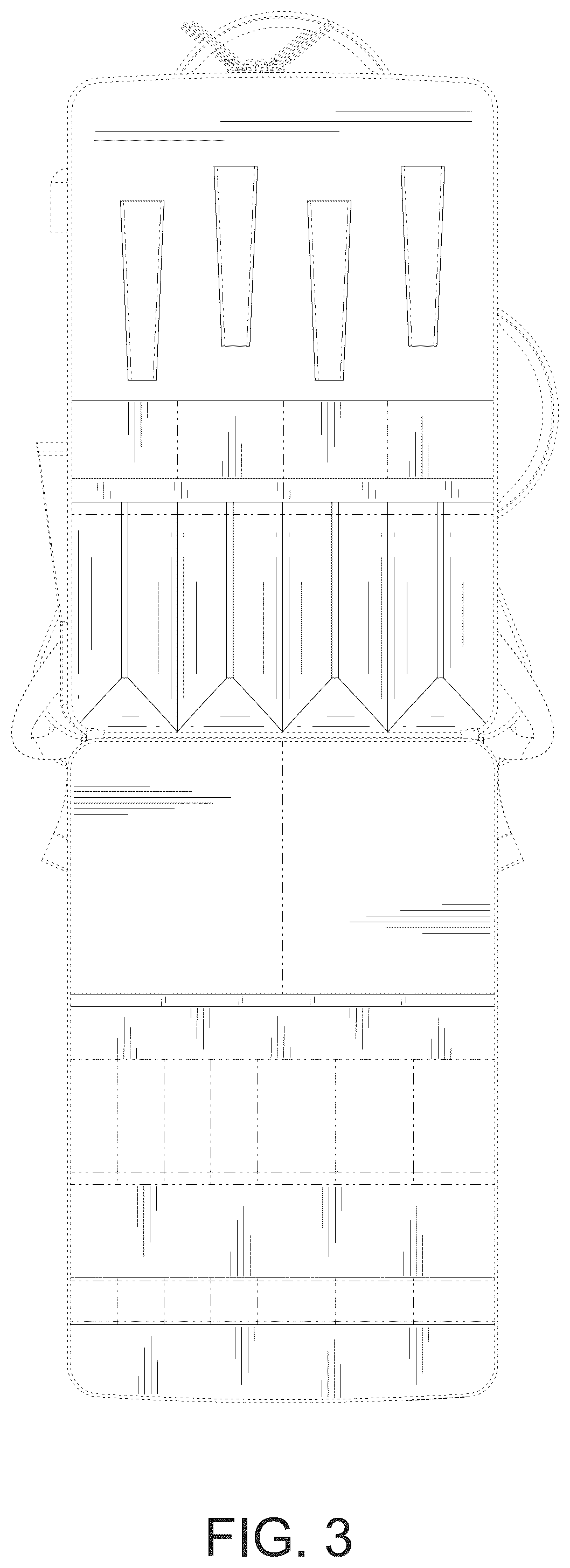 Patent USD1077477 Figure 3 – Backpack inner compartment