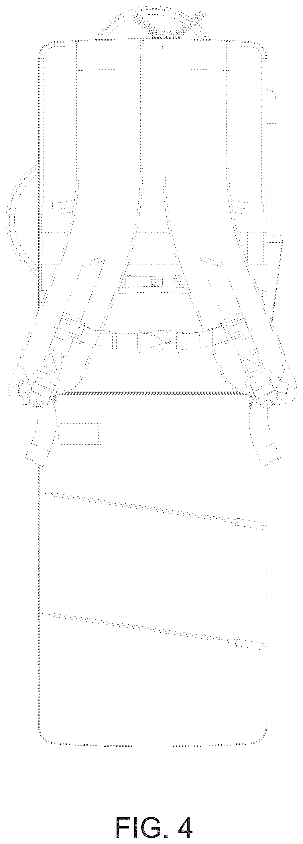 Patent USD1077477 Figure 4 – Backpack inner compartment