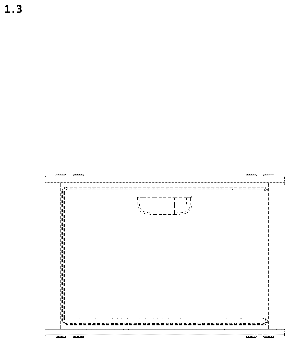 Patent USD1077478 Figure 3 – Shoe box