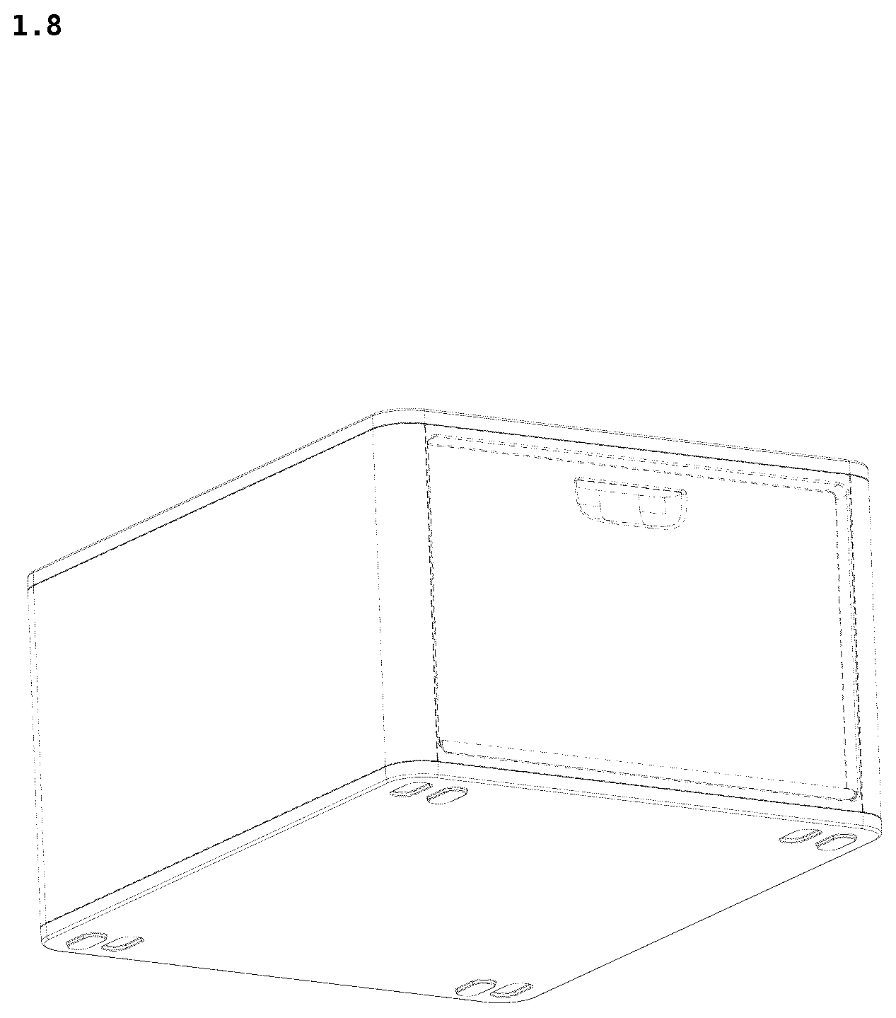 Patent USD1077478 Figure 8 – Shoe box