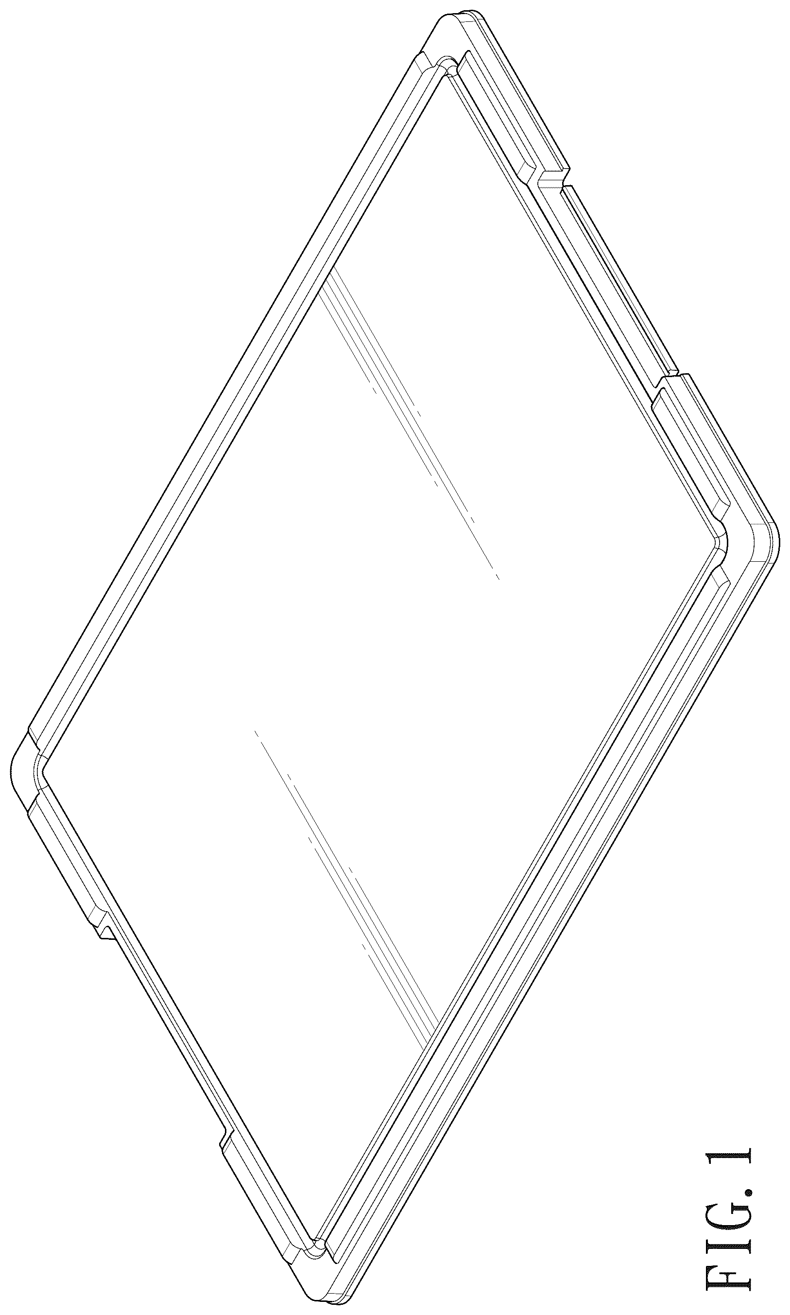 Patent USD1077479 Figure 1 – Lid for storage box