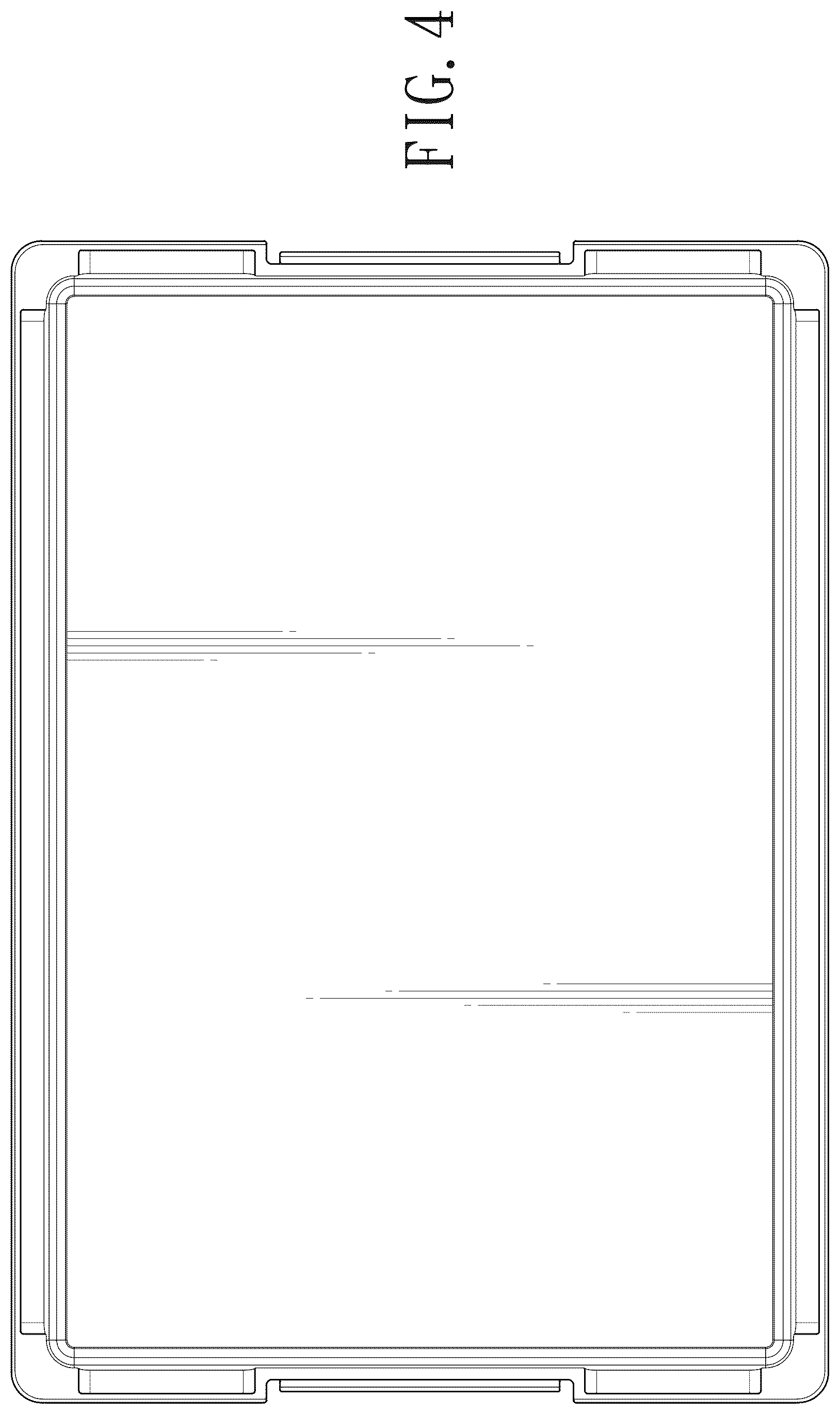 Patent USD1077479 Figure 3 – Lid for storage box