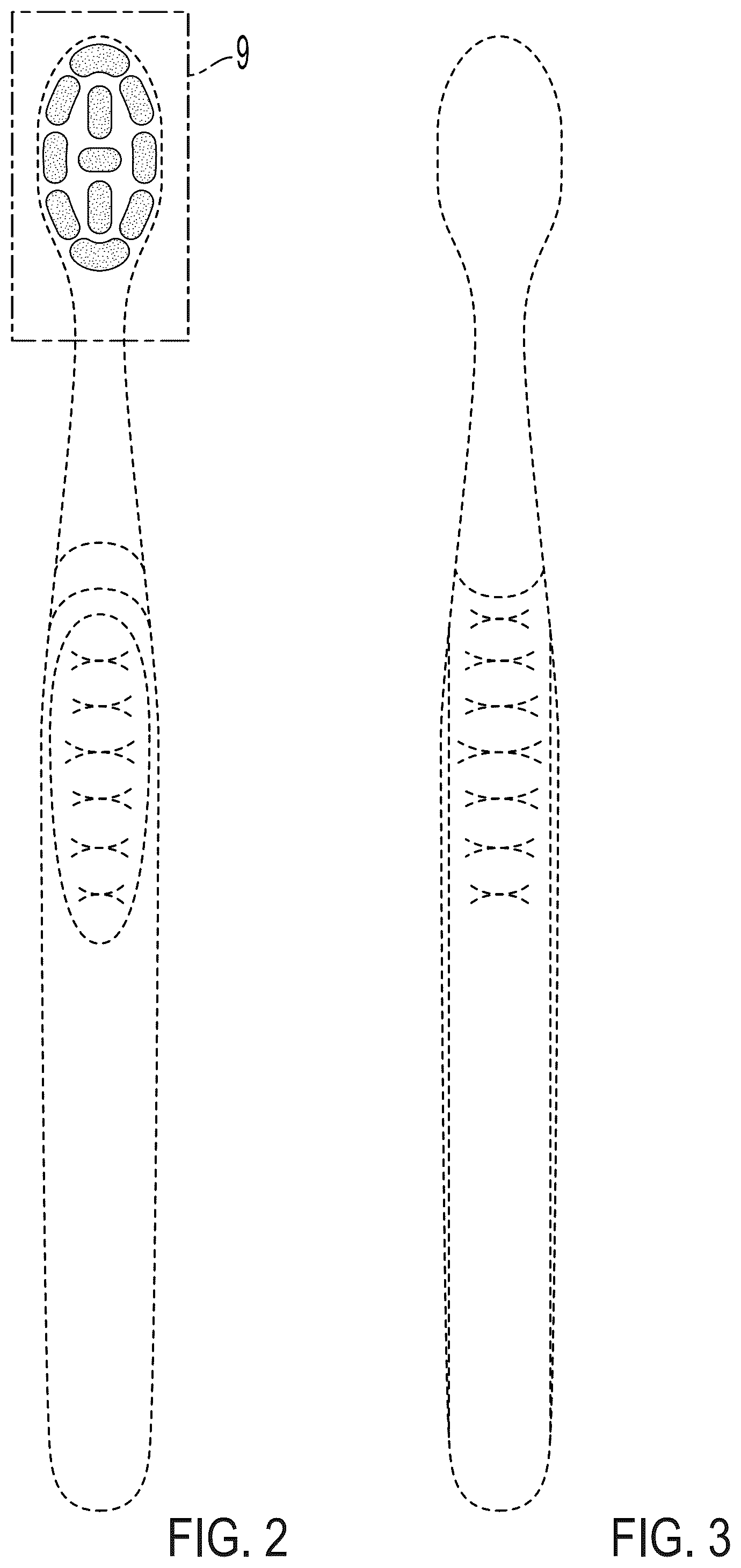 Patent USD1077482 Figure 2 – Toothbrush bristle arrangement