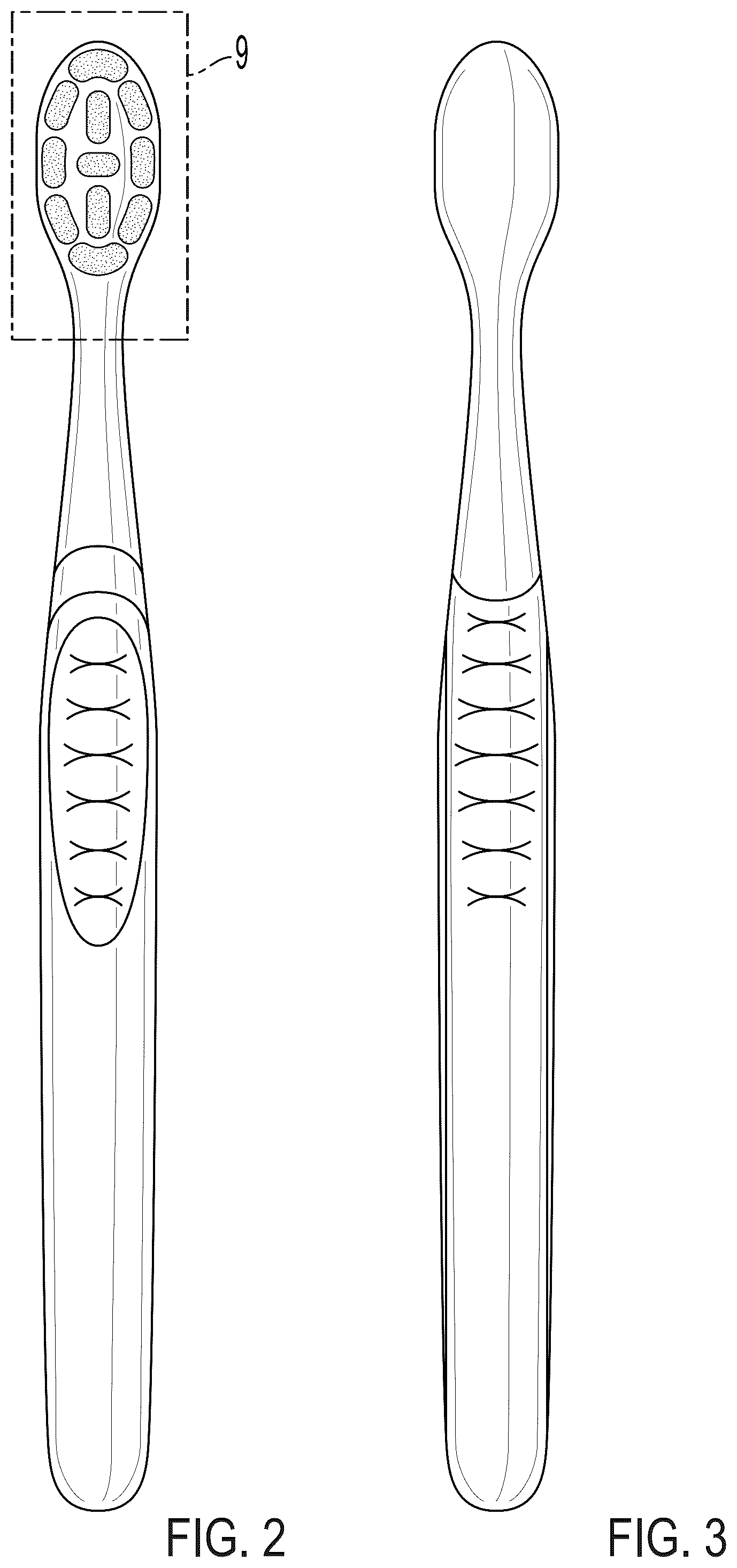 Patent USD1077483 Figure 2 – Toothbrush