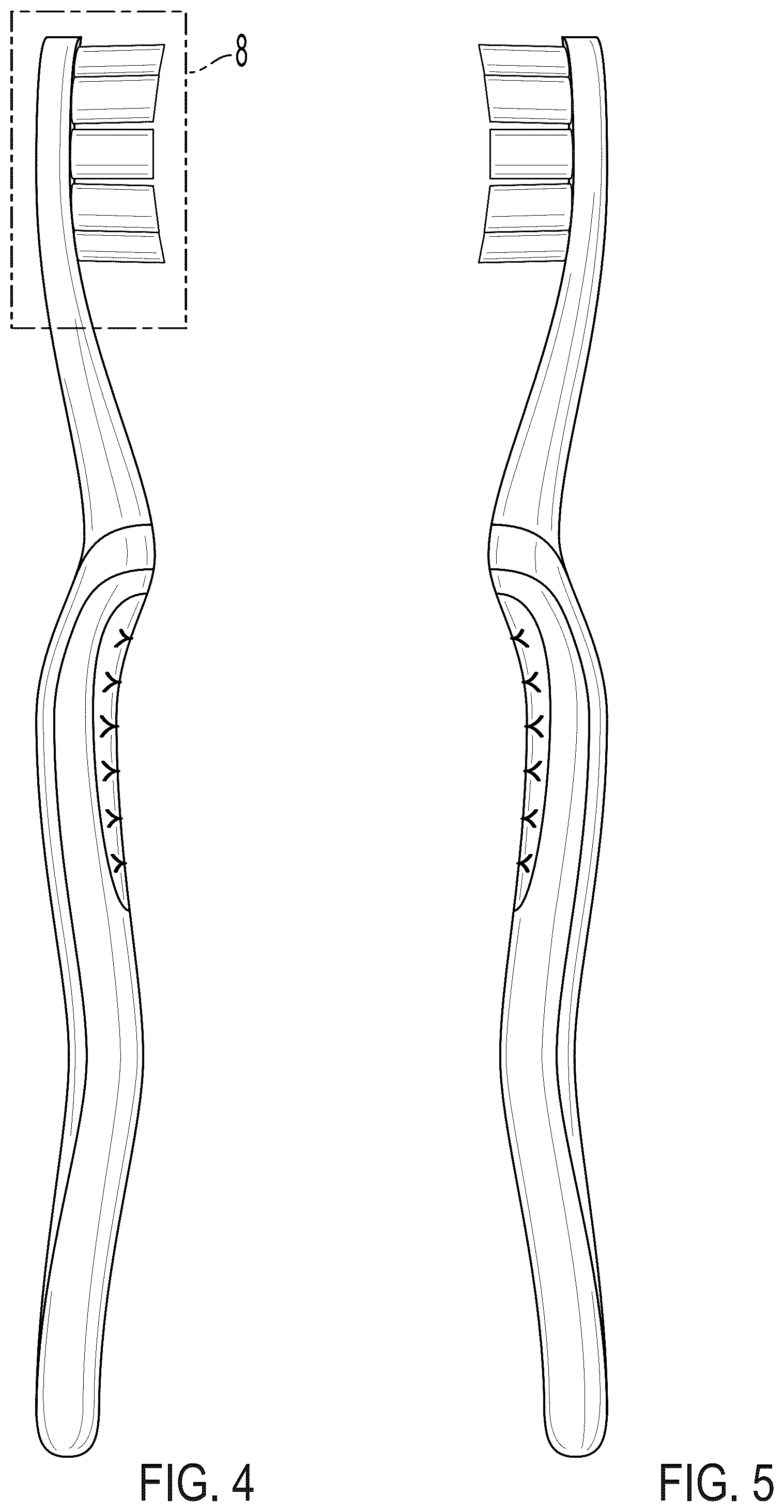 Patent USD1077483 Figure 3 – Toothbrush