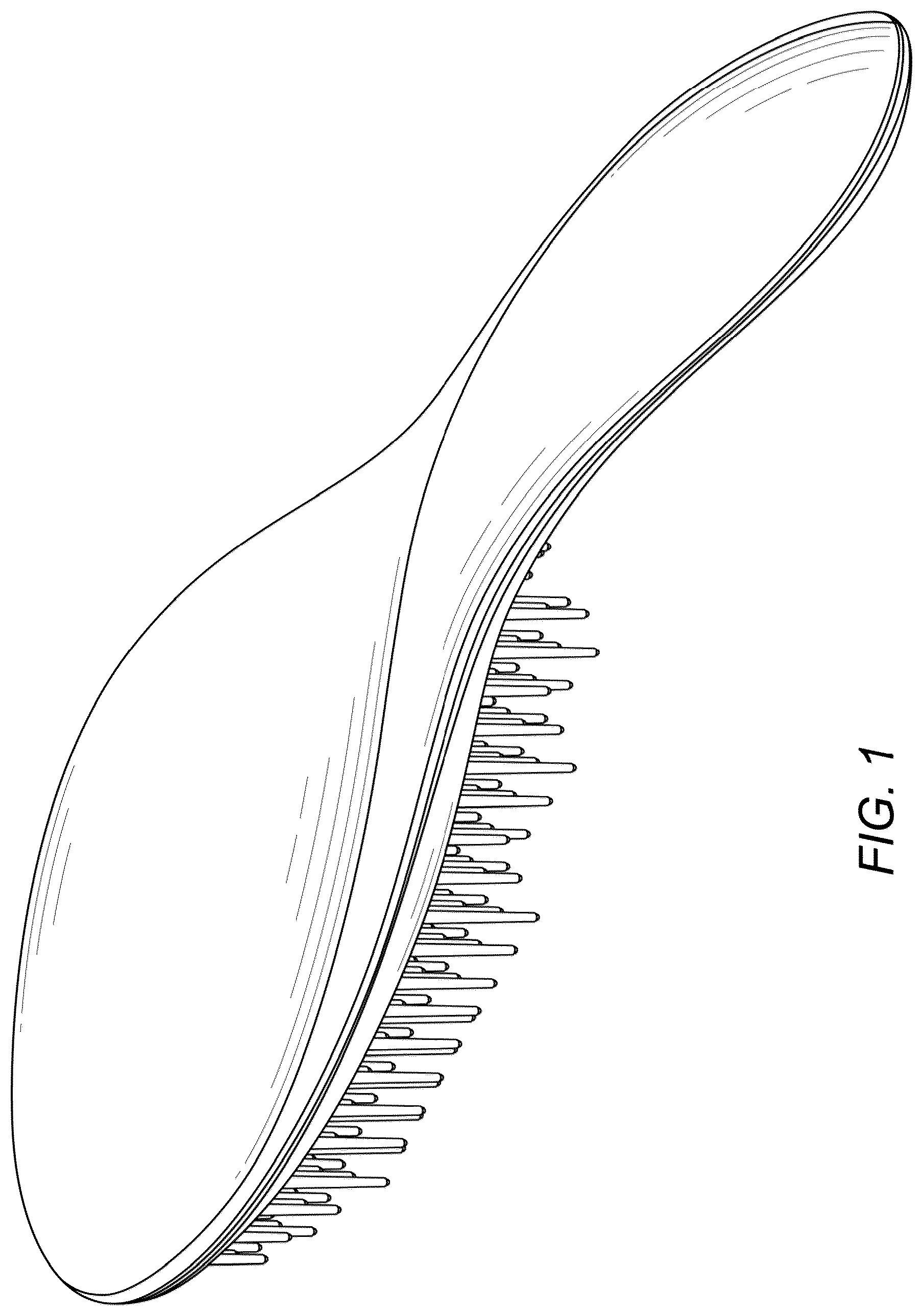 Patent USD1077486 — Hair brush — Figure 1