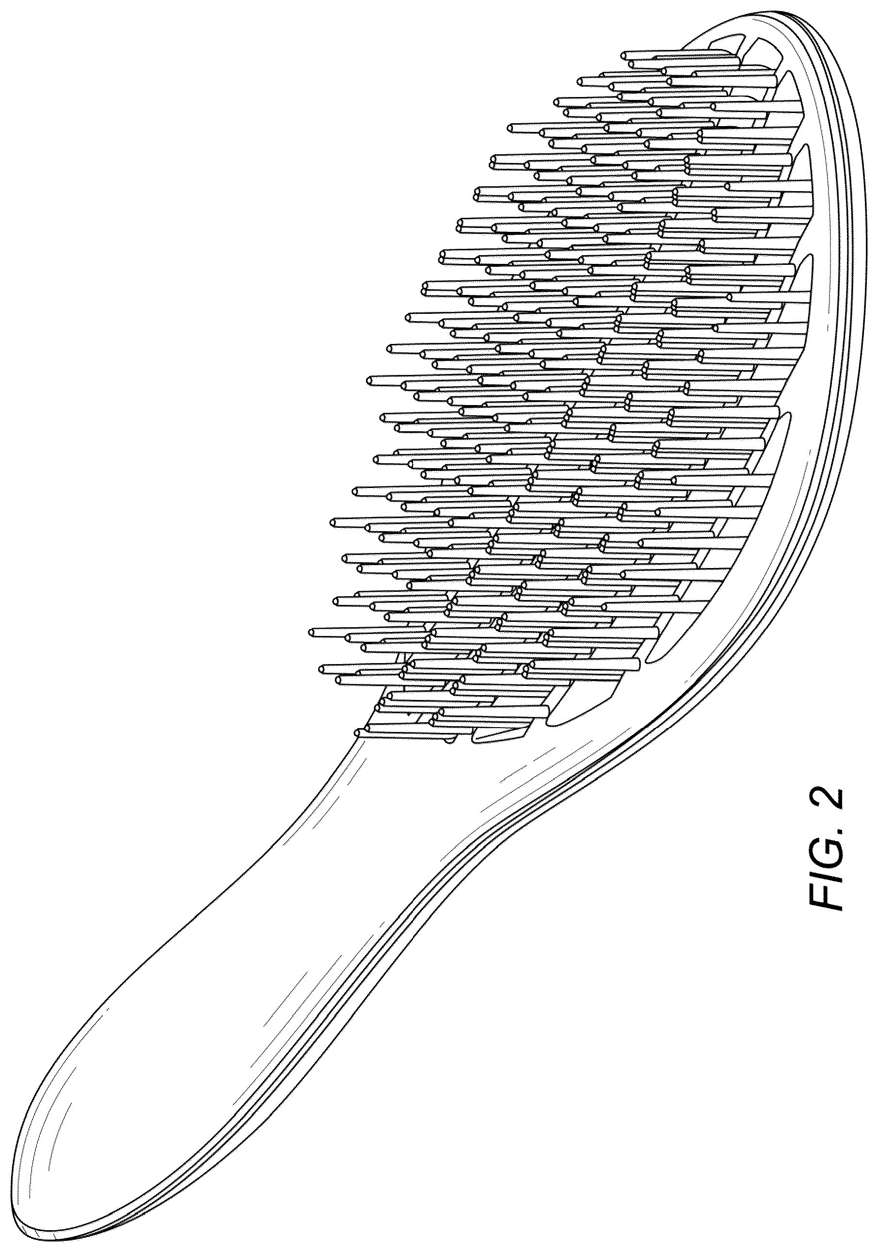 Patent USD1077486 Figure 2 – Hair brush