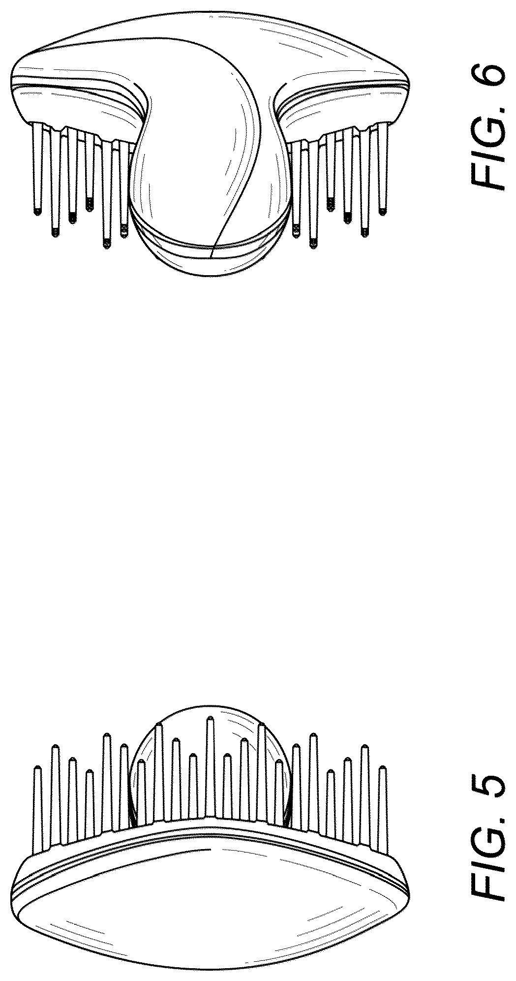 Patent USD1077486 Figure 5 – Hair brush