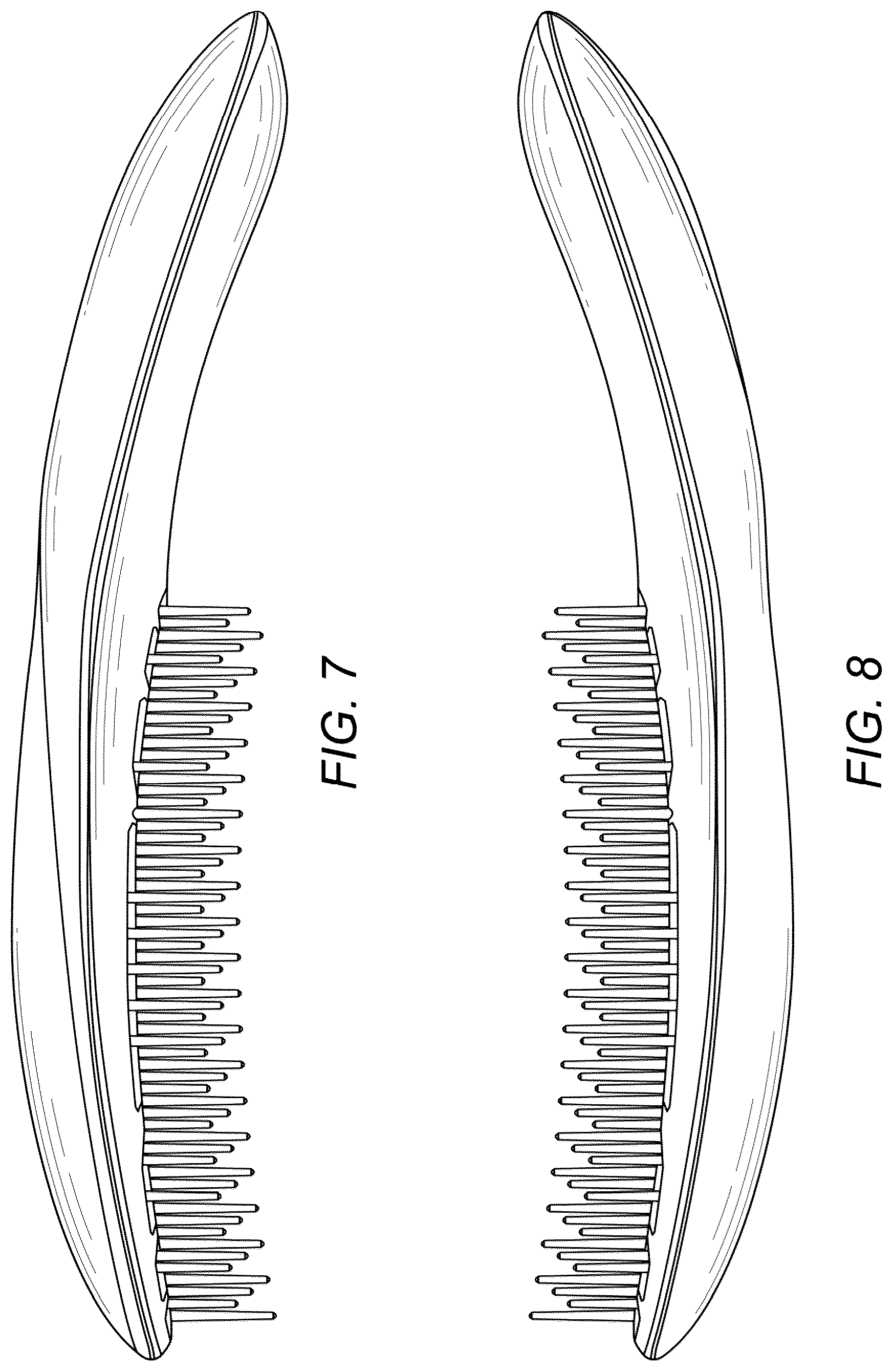 Patent USD1077486 Figure 6 – Hair brush