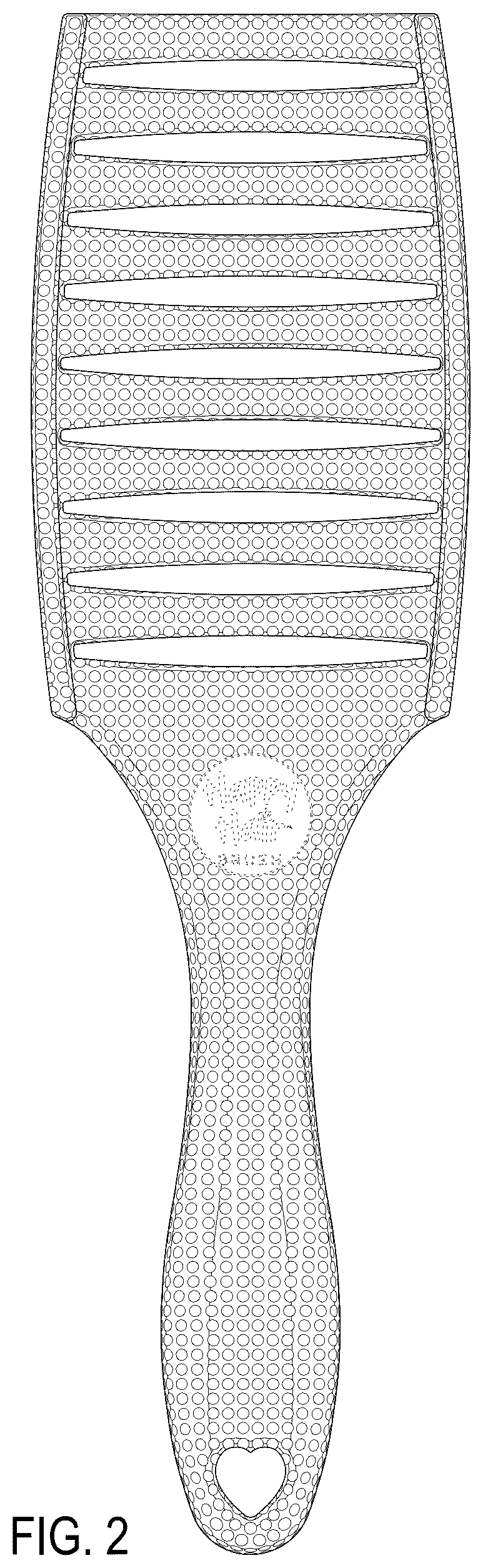 Patent USD1077487 Figure 2 – Brush handle