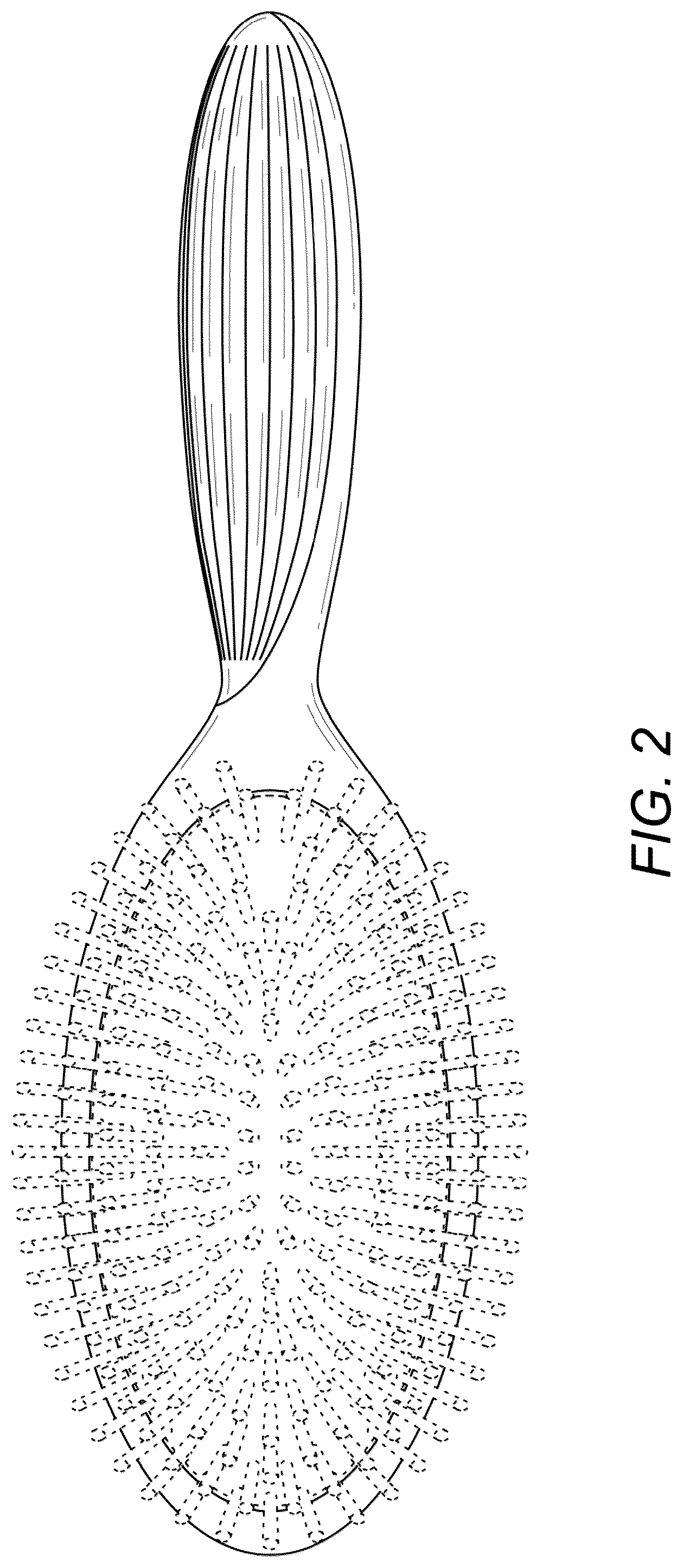 Patent USD1077488 Figure 2 – Hair brush