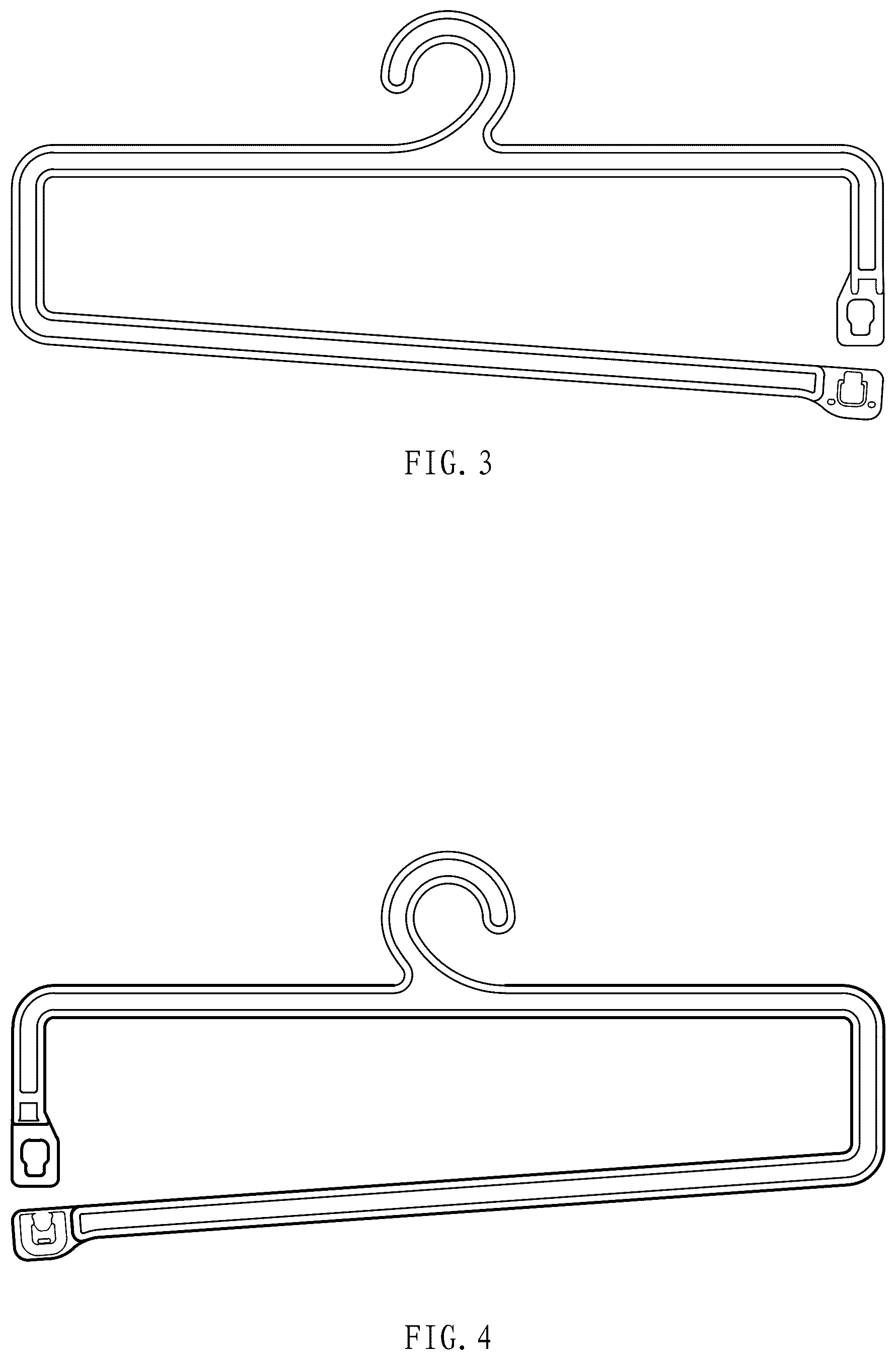 Patent USD1077489 Figure 2 – Locking wrap hanger
