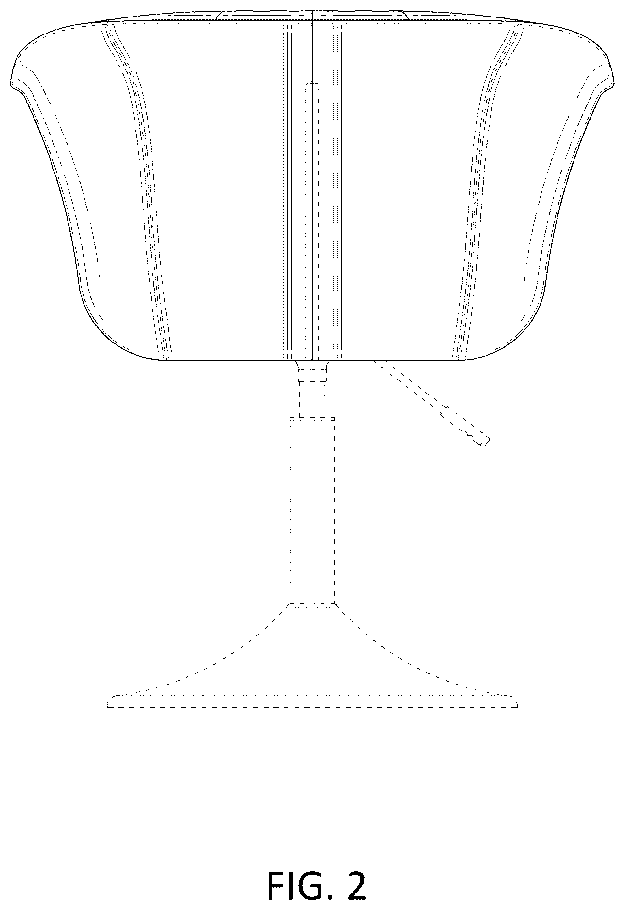 Patent USD1077493 Figure 2 – Chair