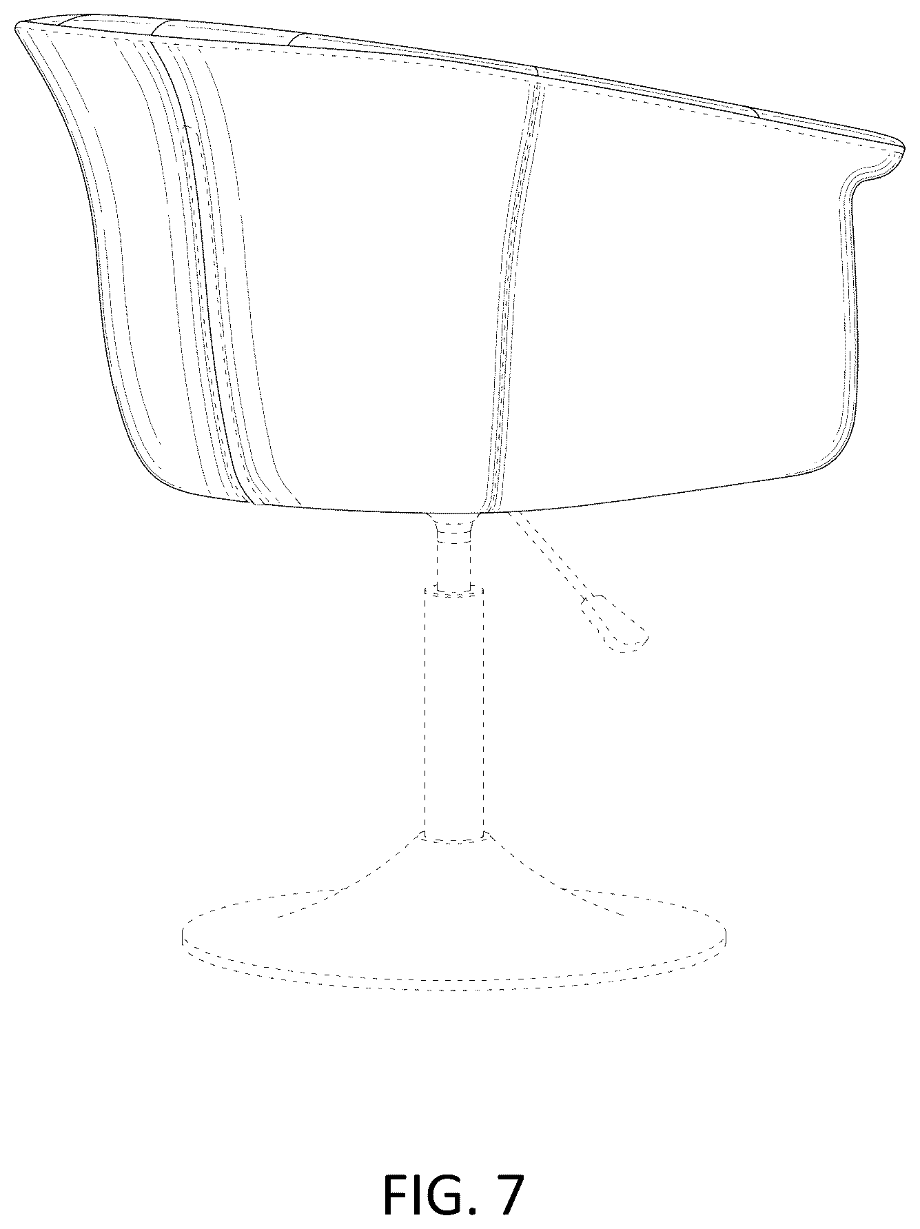 Patent USD1077493 Figure 7 – Chair