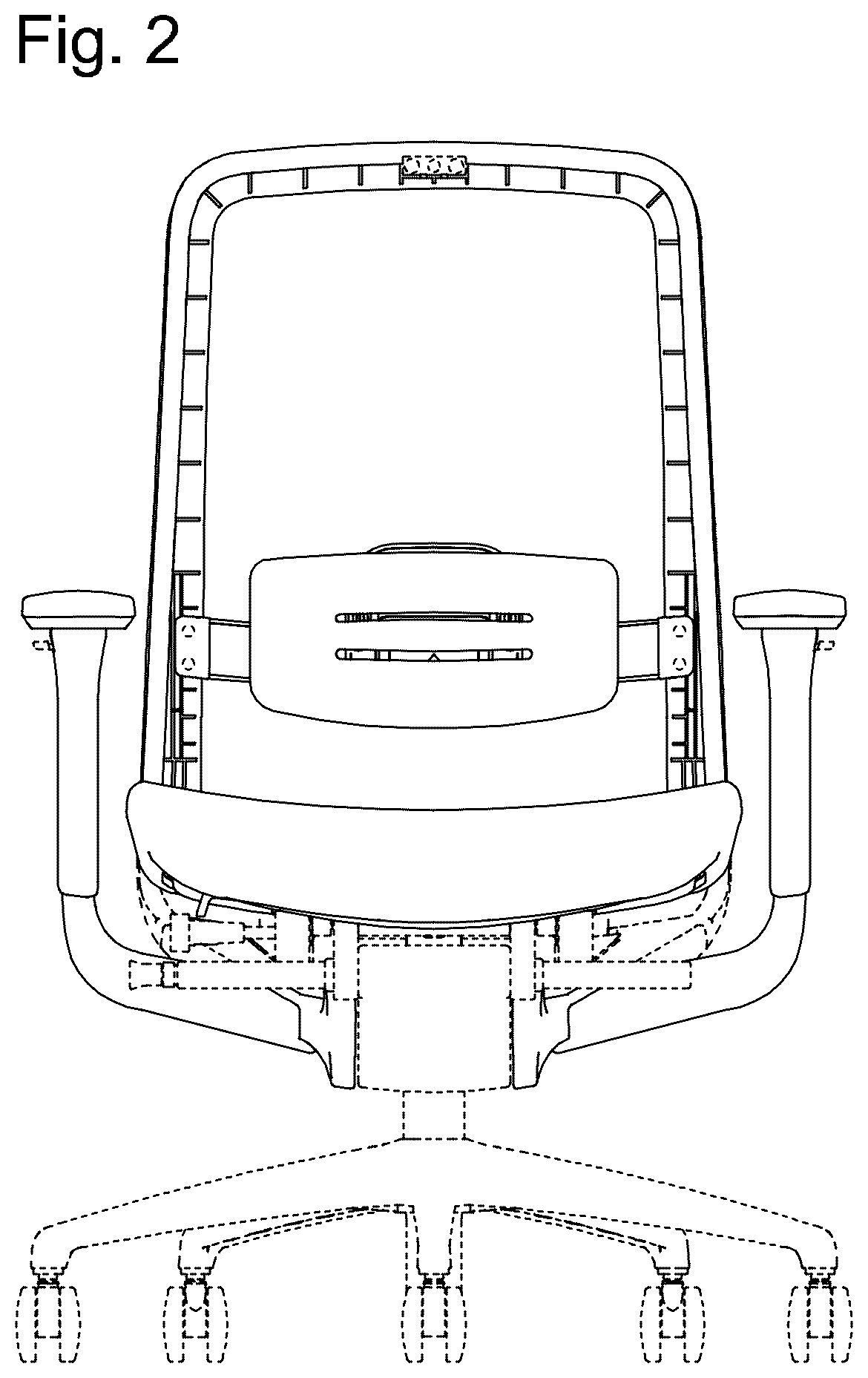 Patent USD1077494 Figure 2 – Chair