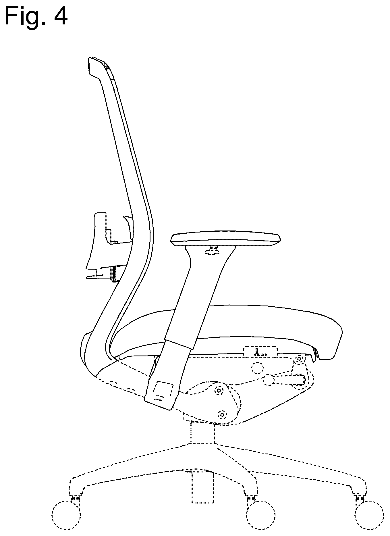 Patent USD1077494 Figure 4 – Chair