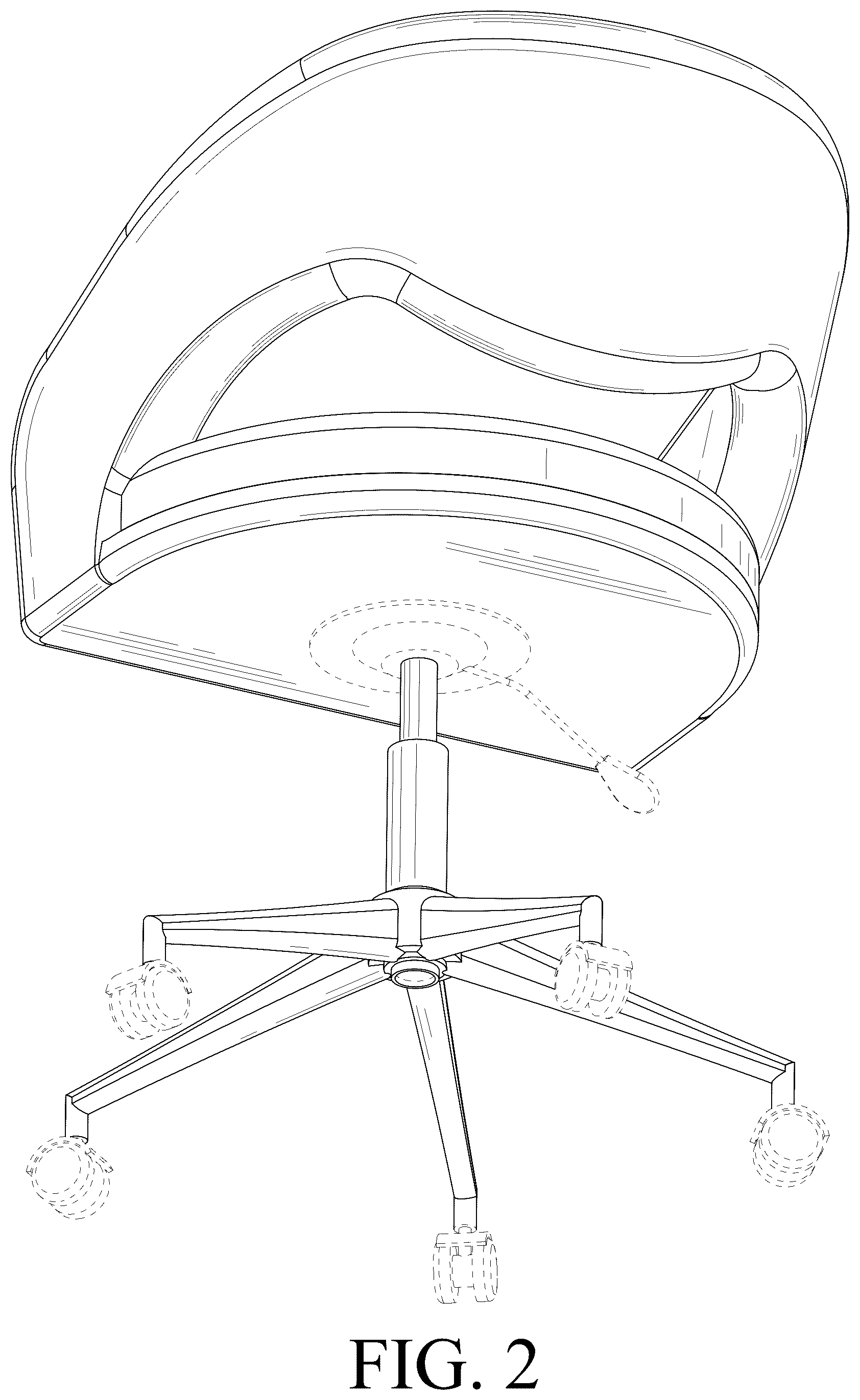 Patent USD1077495 Figure 2 – Chair
