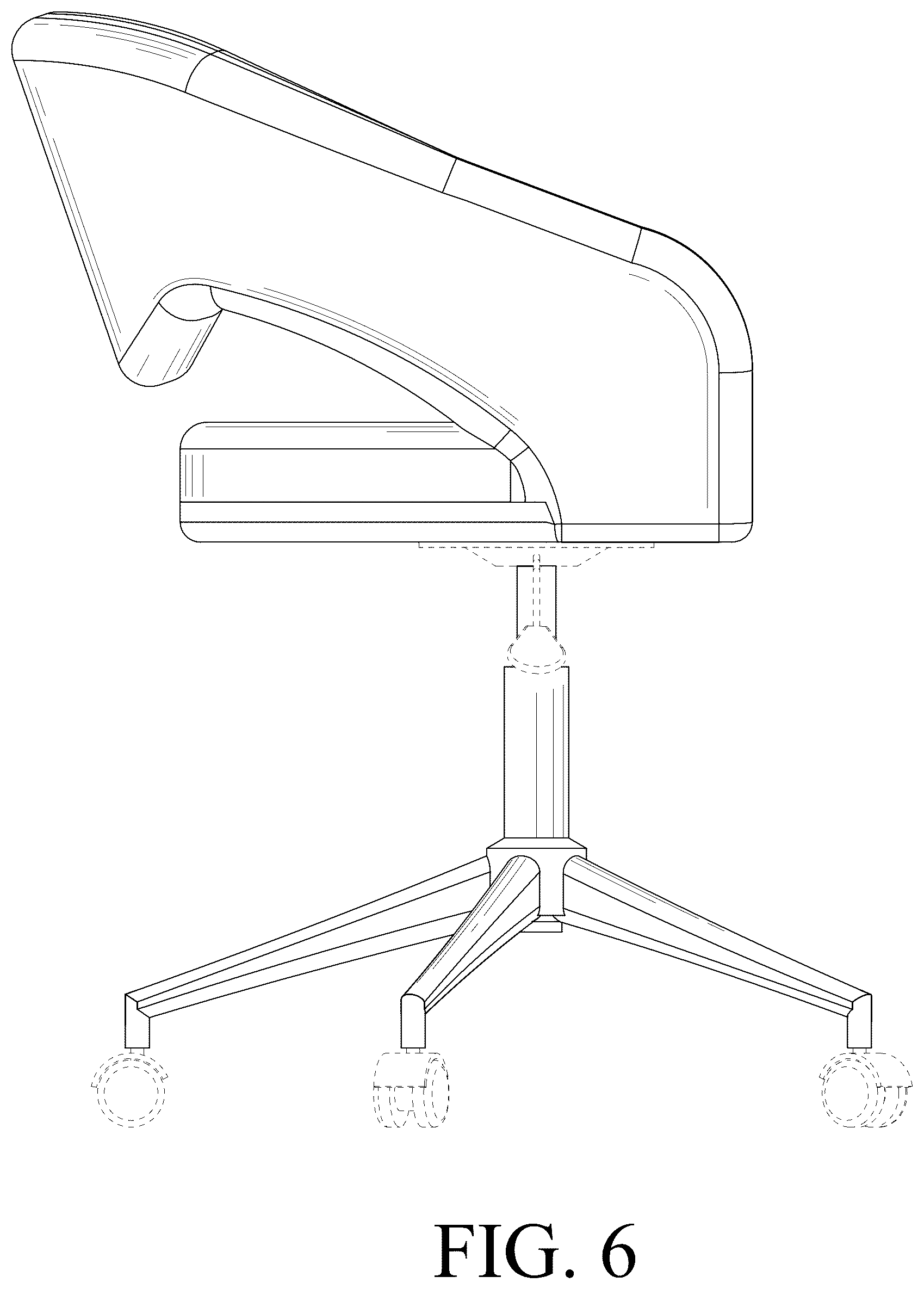 Patent USD1077495 Figure 6 – Chair