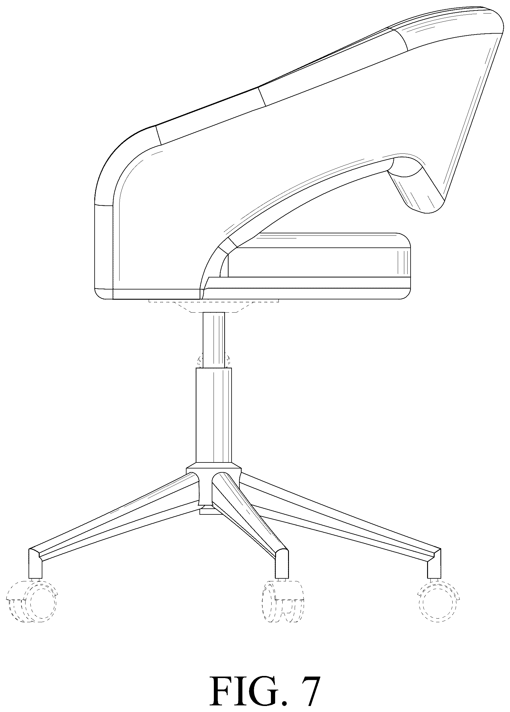 Patent USD1077495 Figure 7 – Chair