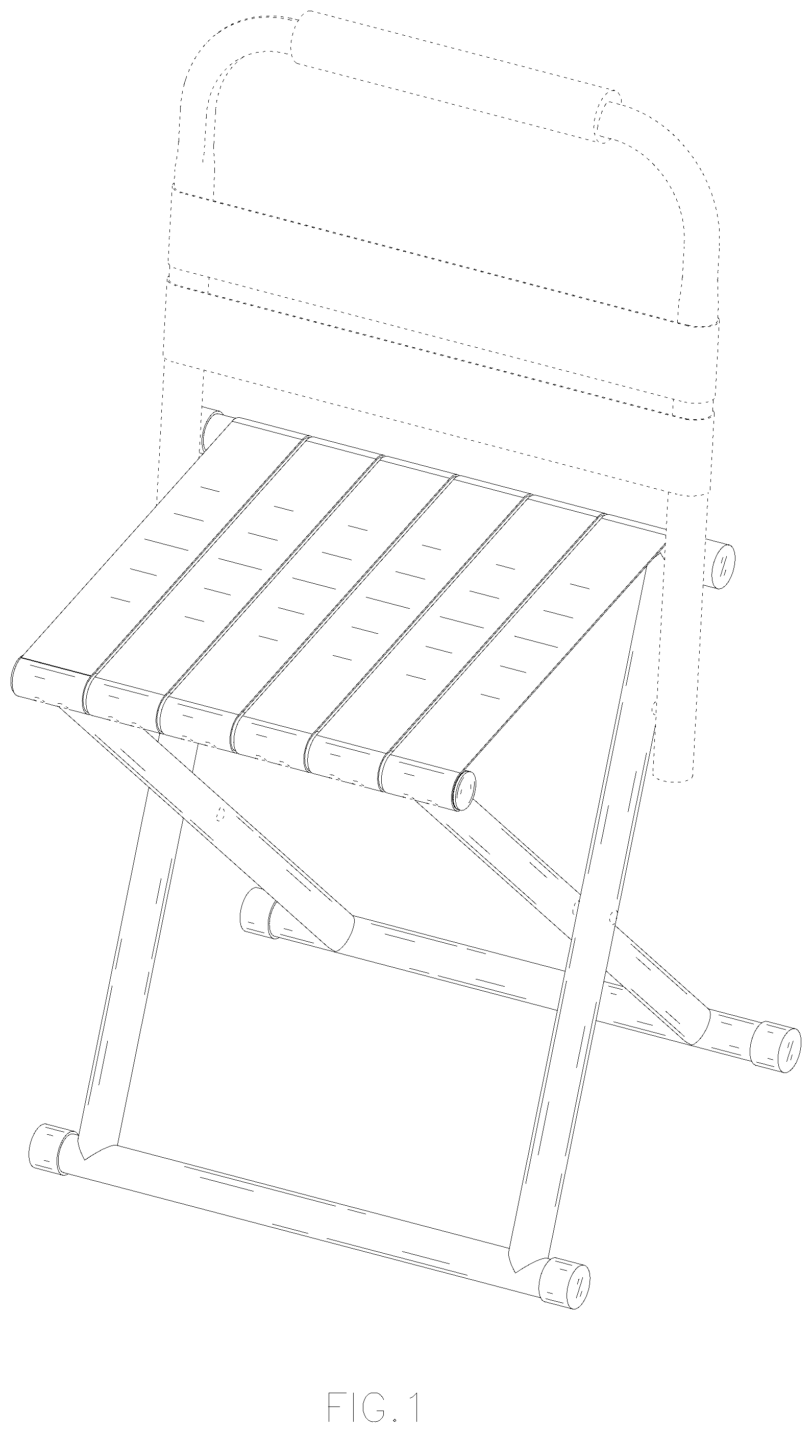 Patent USD1077496 Figure 1 – Chair