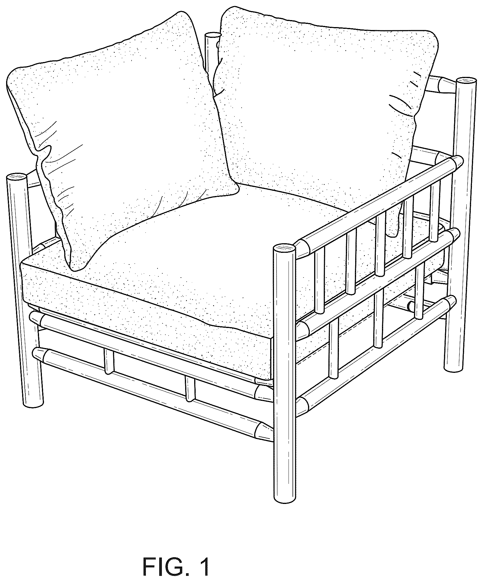 Patent USD1077497 — Chair — Figure 1