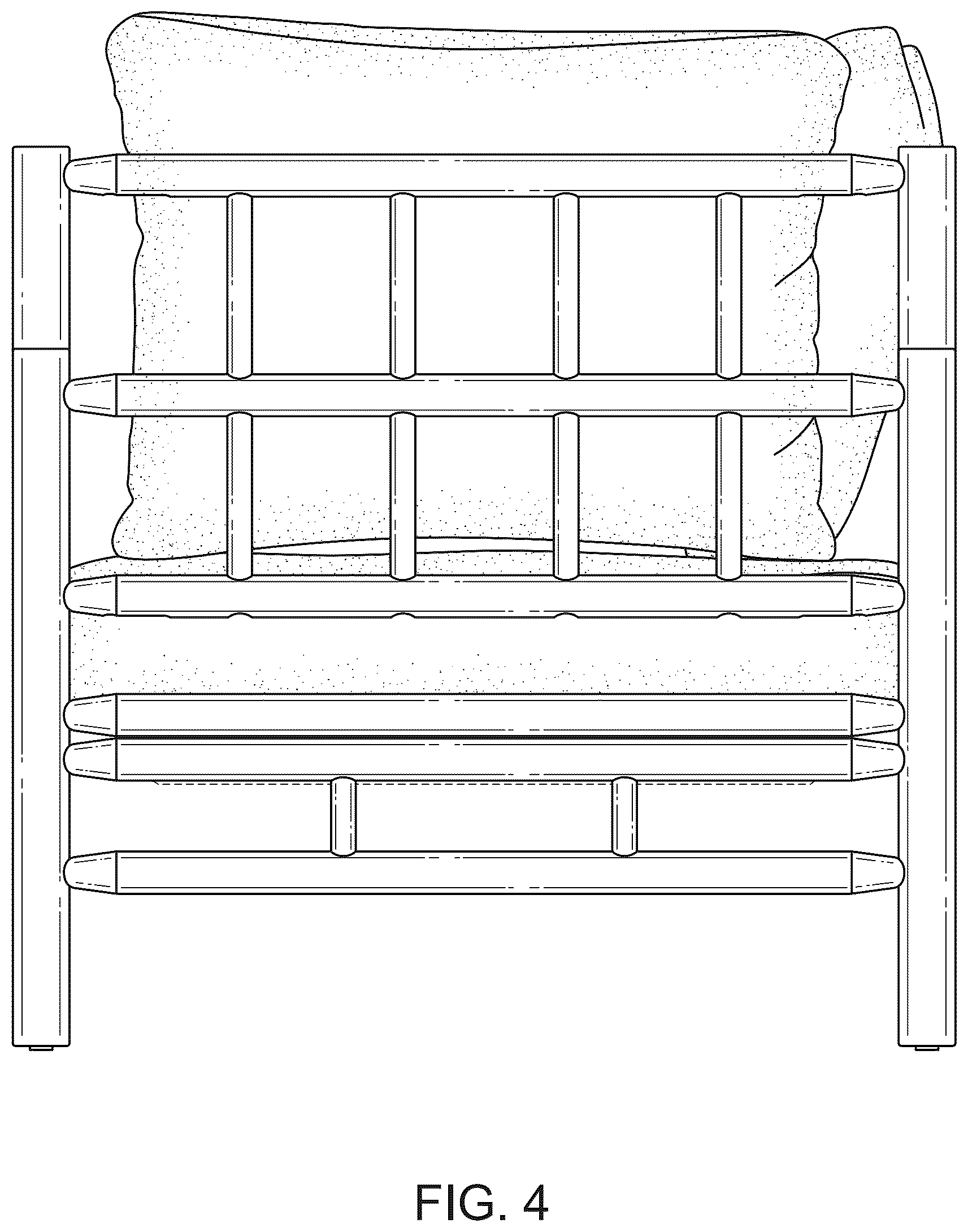 Patent USD1077497 Figure 4 – Chair
