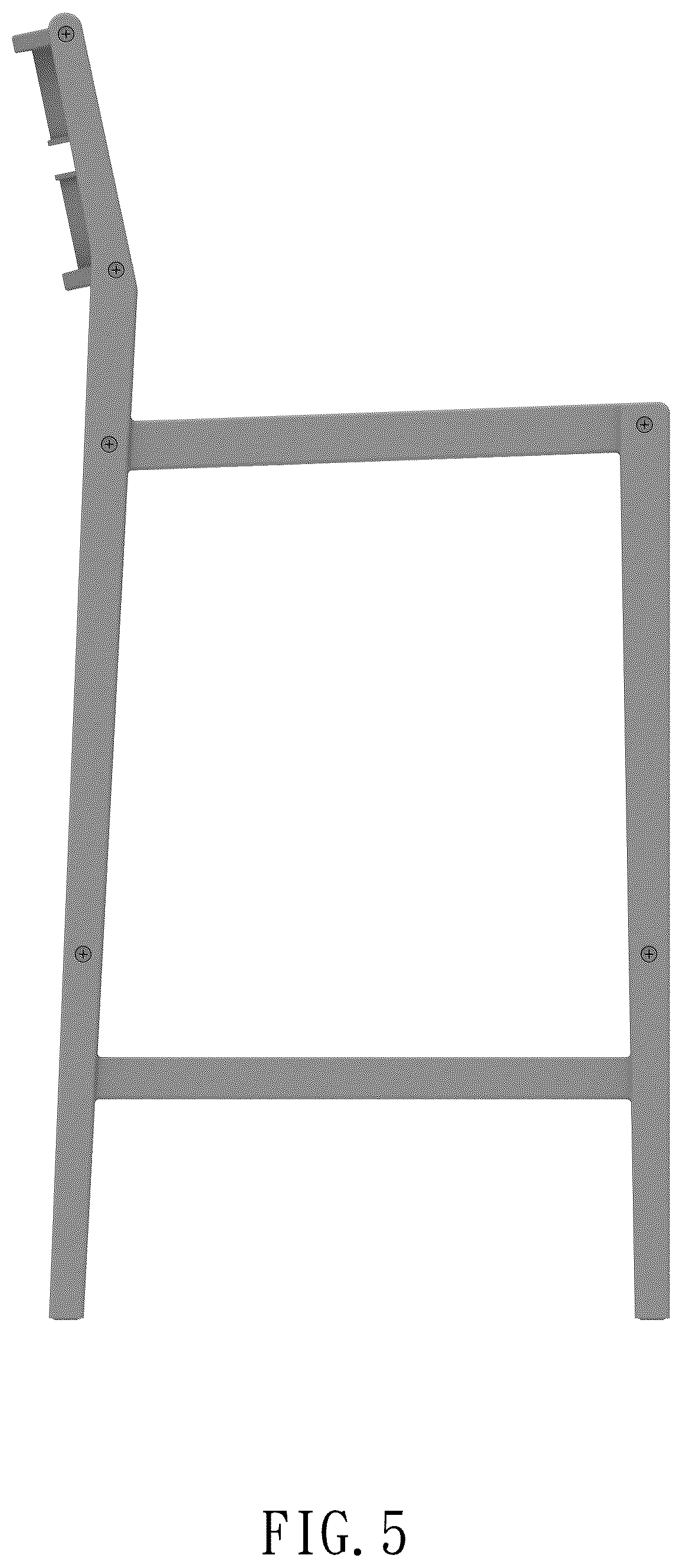 Patent USD1077498 Figure 5 – Chair