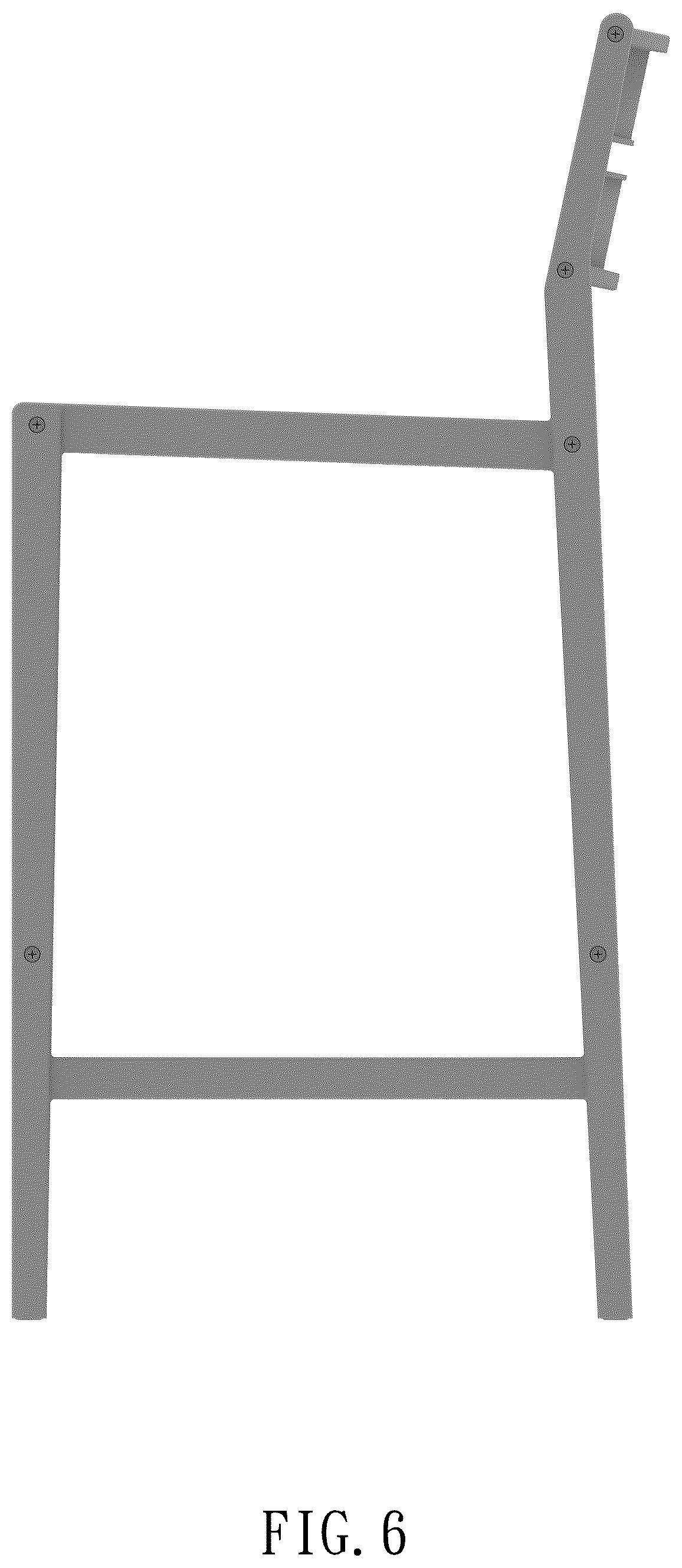 Patent USD1077498 Figure 6 – Chair
