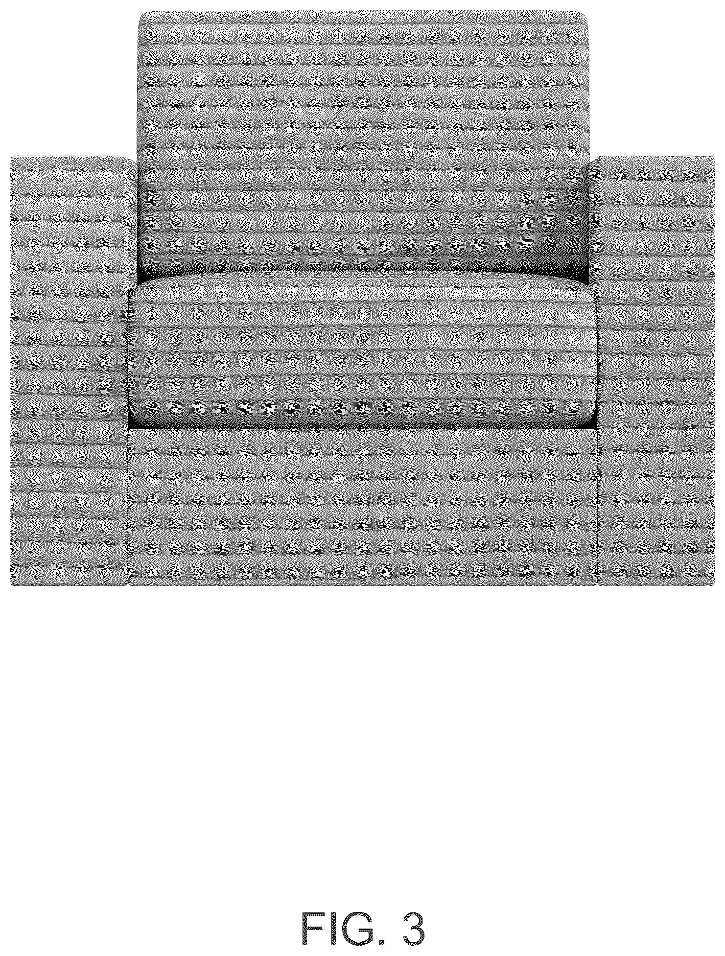Patent USD1077499 Figure 3 – Single sofa