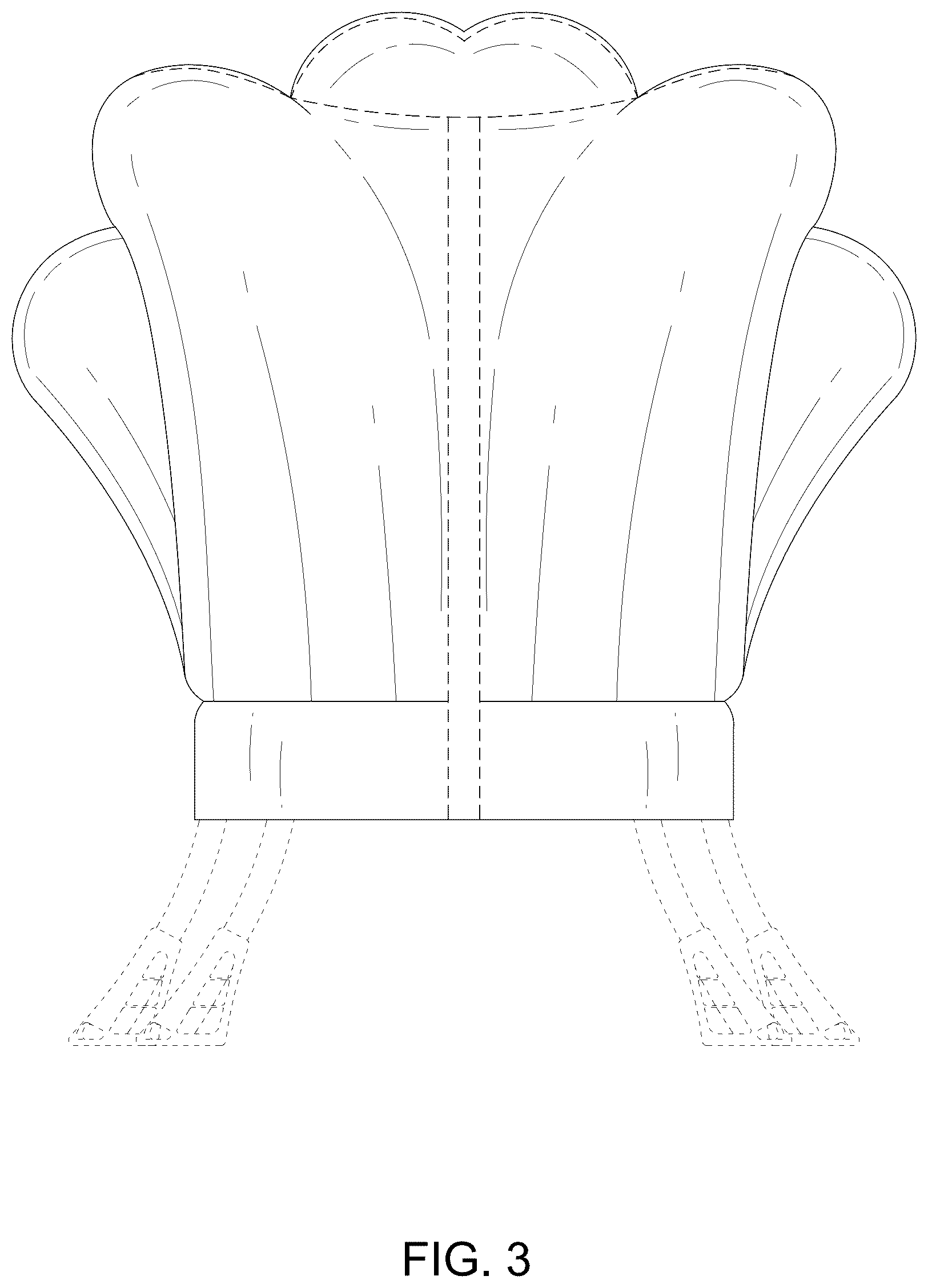 Patent USD1077500 Figure 3 – Flower shape lazy chair