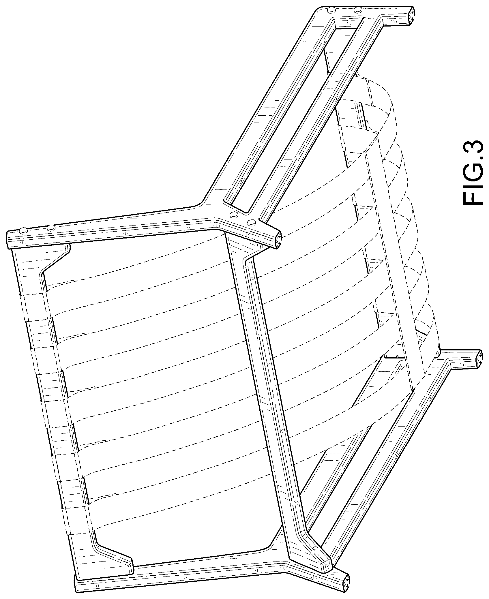Patent USD1077501 Figure 3 – Chair