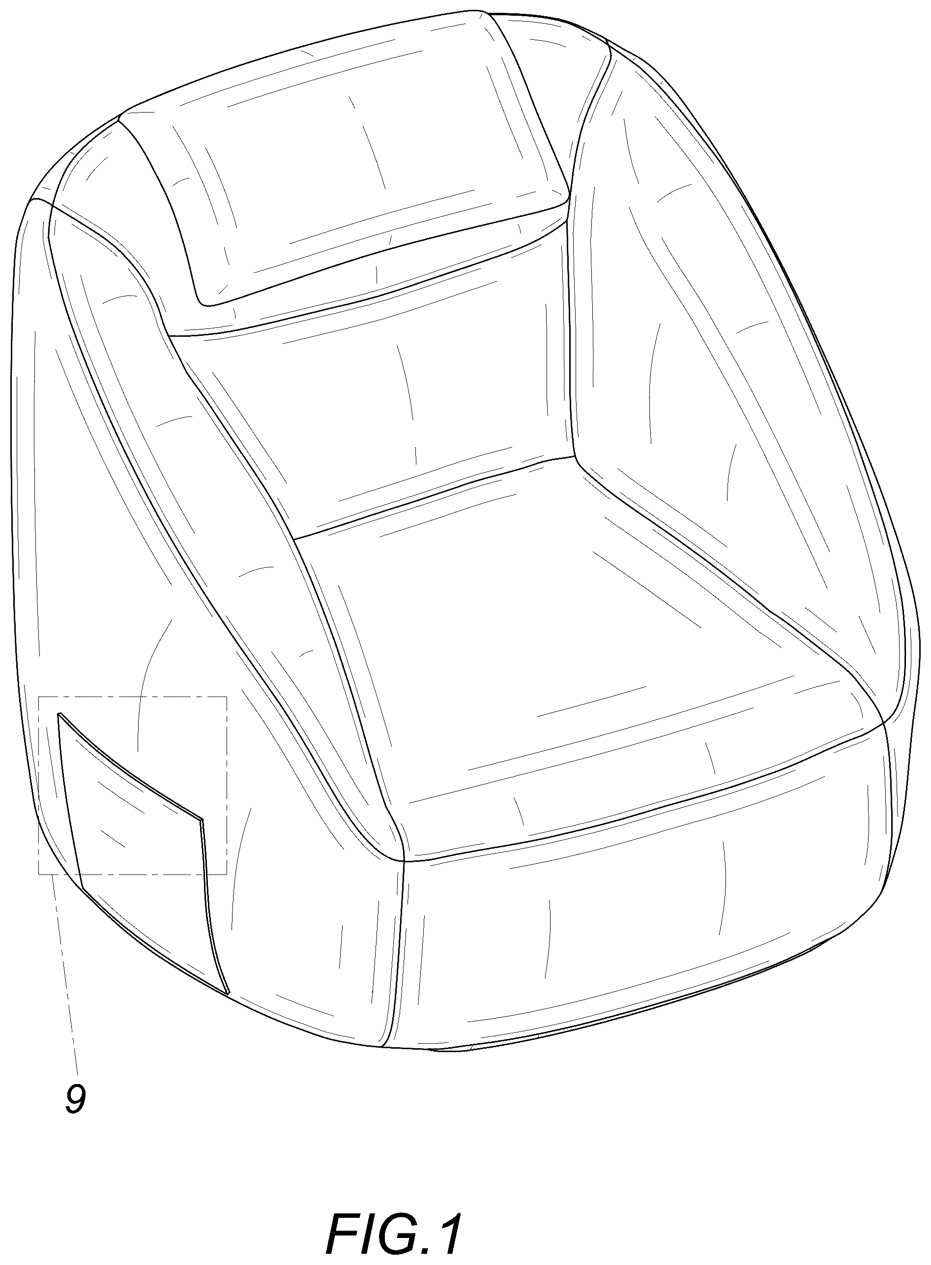 Patent USD1077502 Figure 1 – Sofa