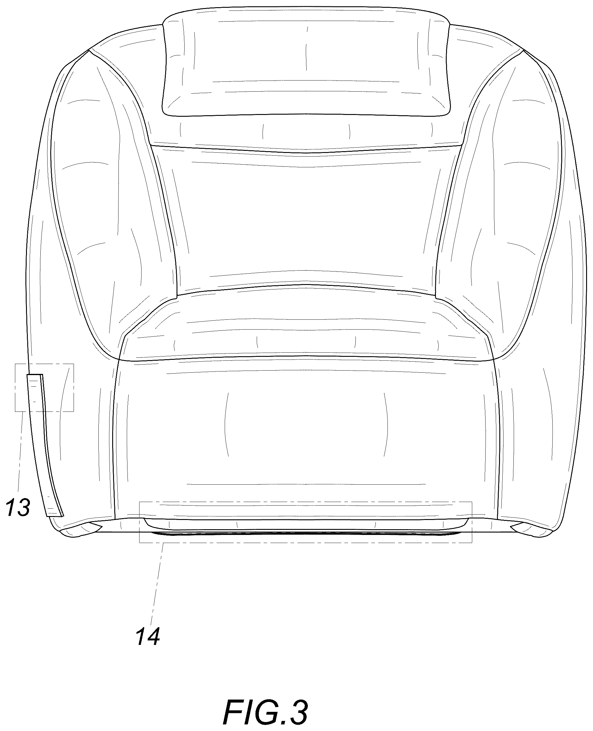 Patent USD1077502 Figure 3 – Sofa