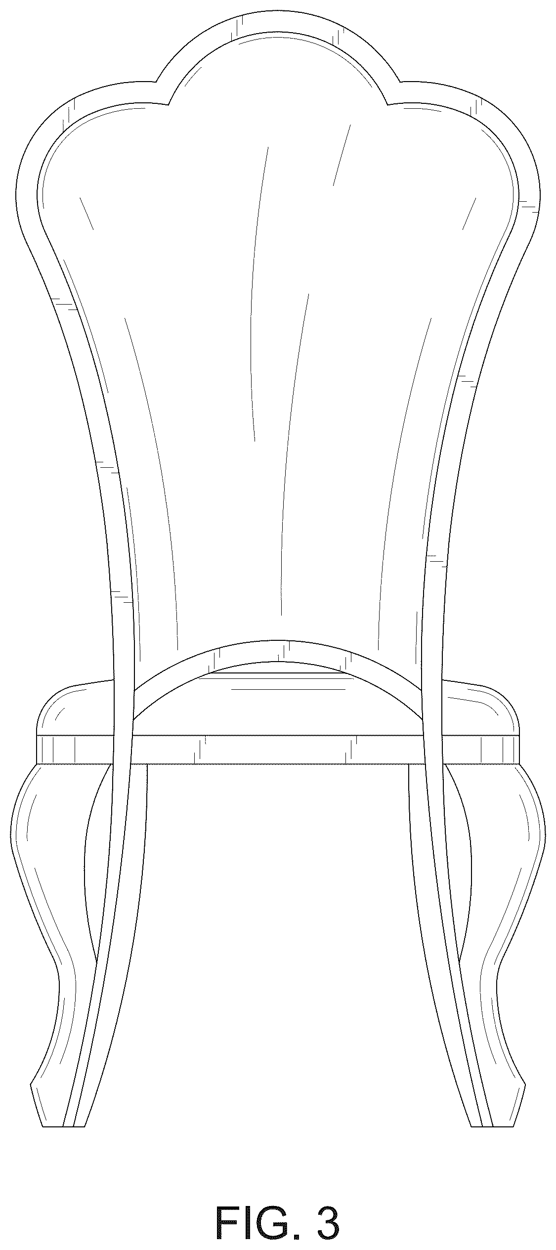 Patent USD1077503 Figure 3 – Chair