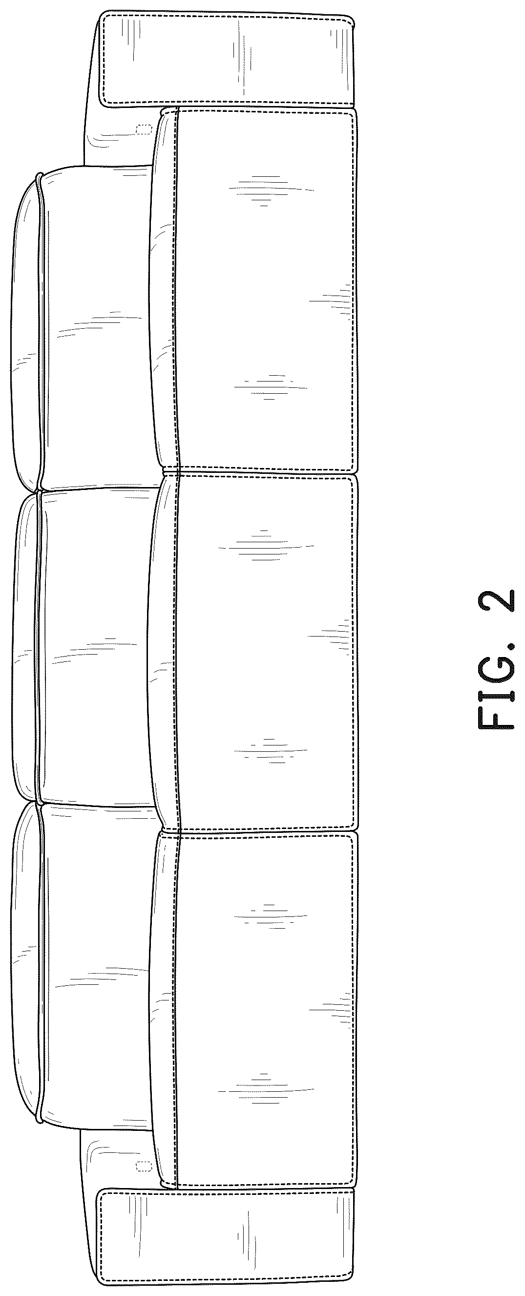 Patent USD1077504 Figure 2 – Sofa