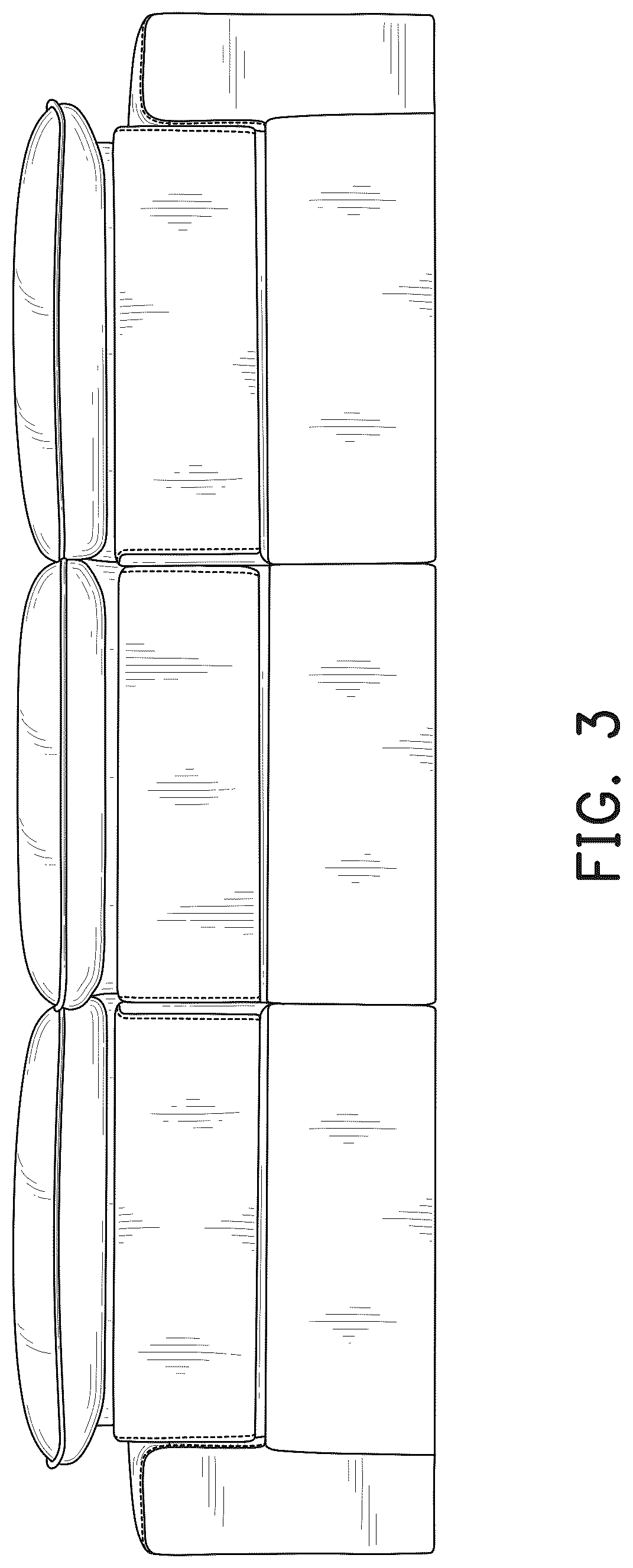 Patent USD1077504 Figure 3 – Sofa